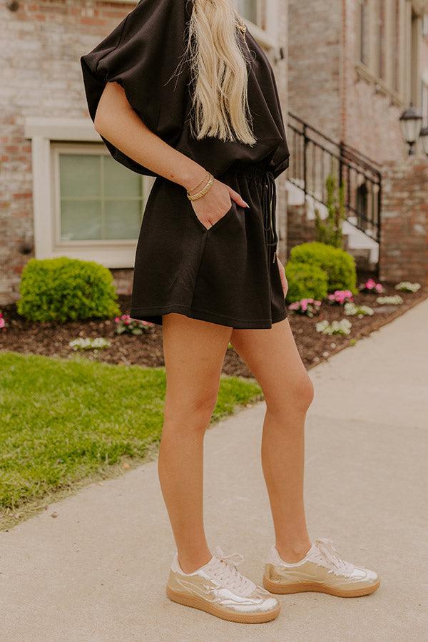 Everyday Chic High Waist Shorts in Black Product Image
