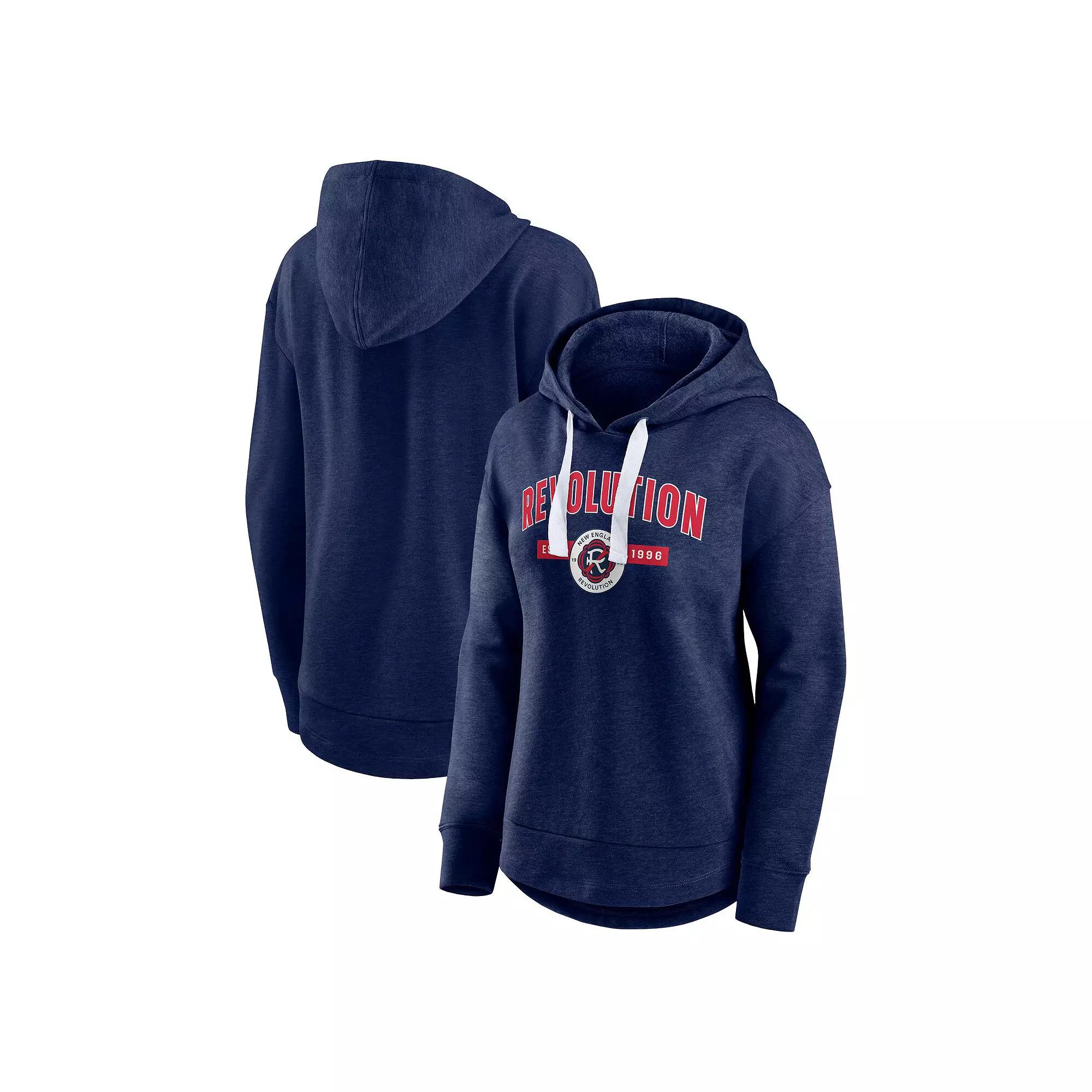 Women's Fanatics Navy New England Revolution Lineup Pullover Hoodie,  Product Image