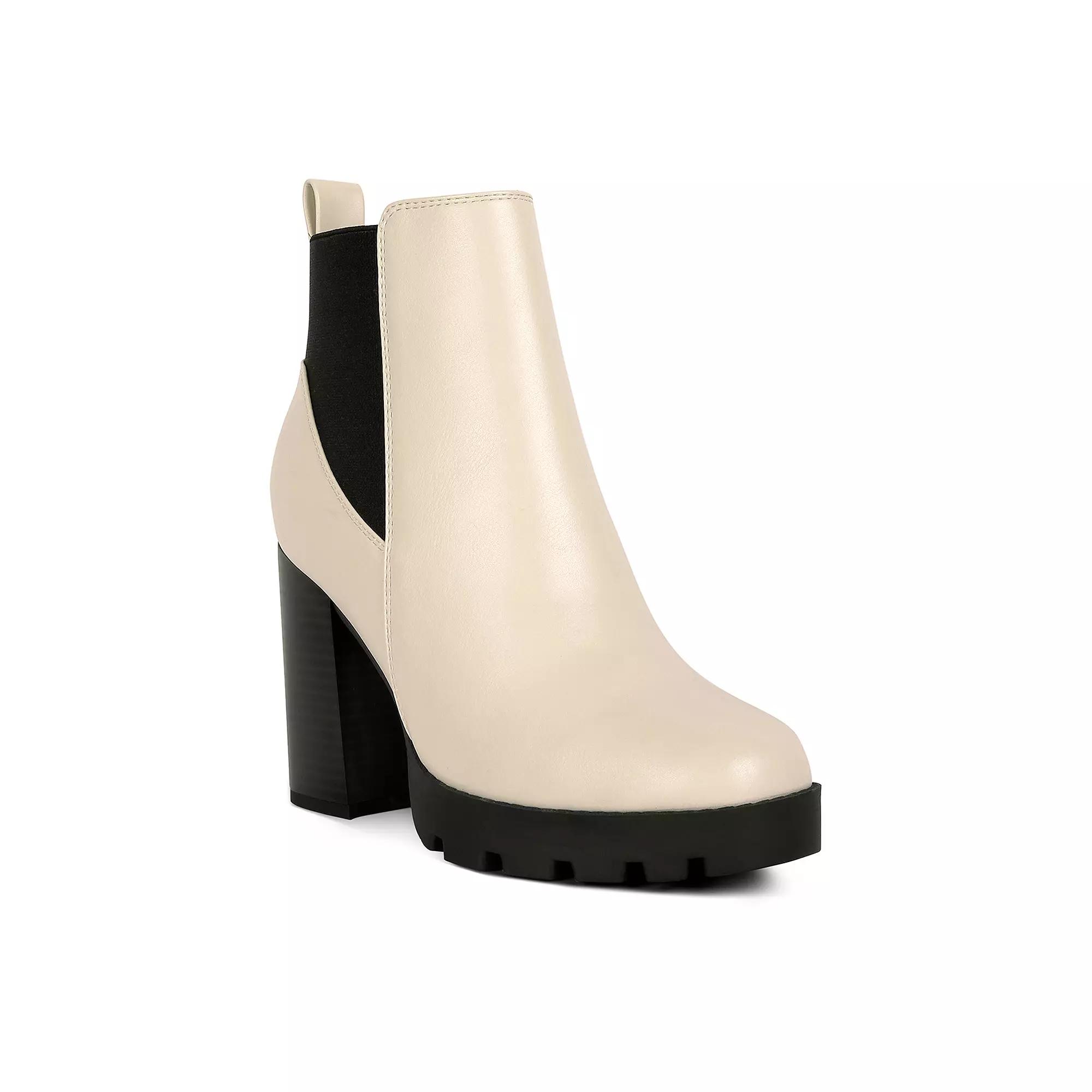 London Rag Bolt Women's Block Heeled Chelsea Boots,  Product Image
