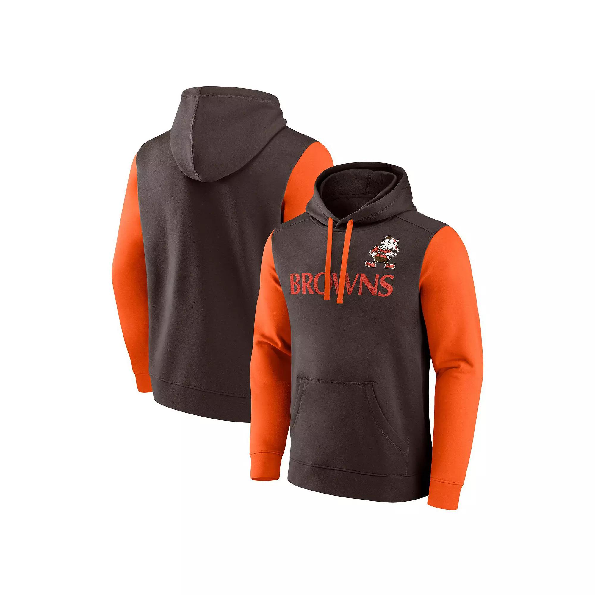 Men's Fanatics Brown Cleveland Browns Fleece Pullover Hoodie, Size: 4XL Product Image