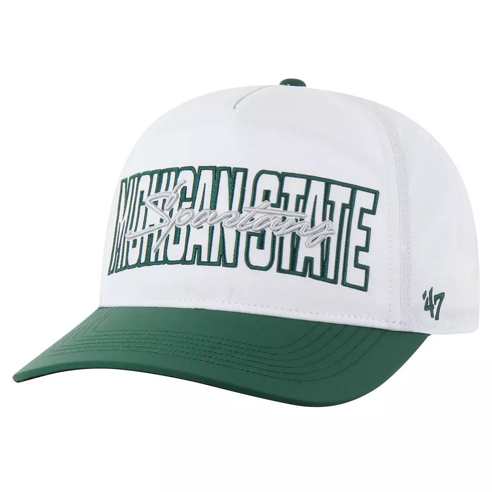 Men's '47  White Michigan State Spartans Lineman Hitch brrr� Adjustable Hat Product Image
