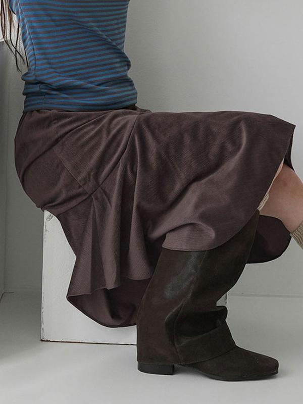 Design Irregular Maxi Skirt Product Image