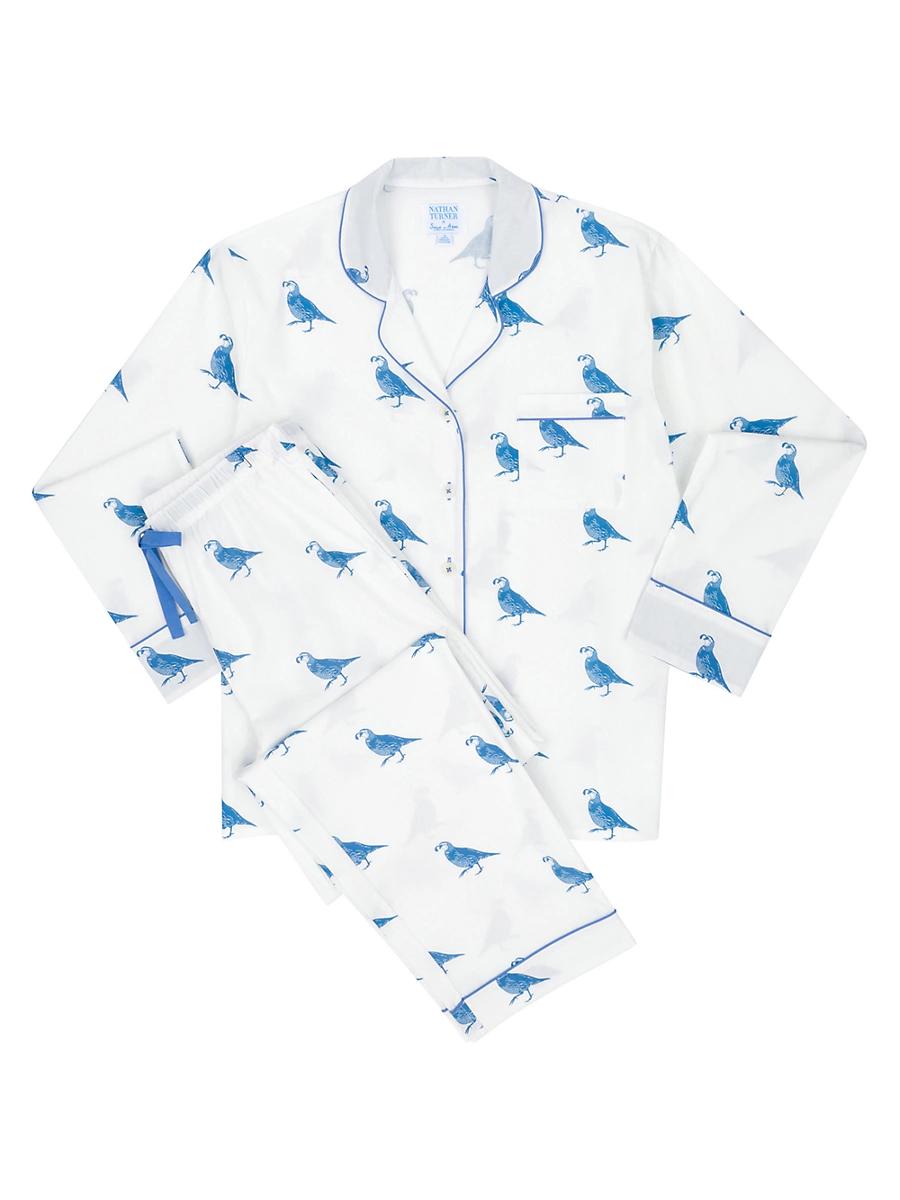 Womens Quail Long Pajama Set Product Image
