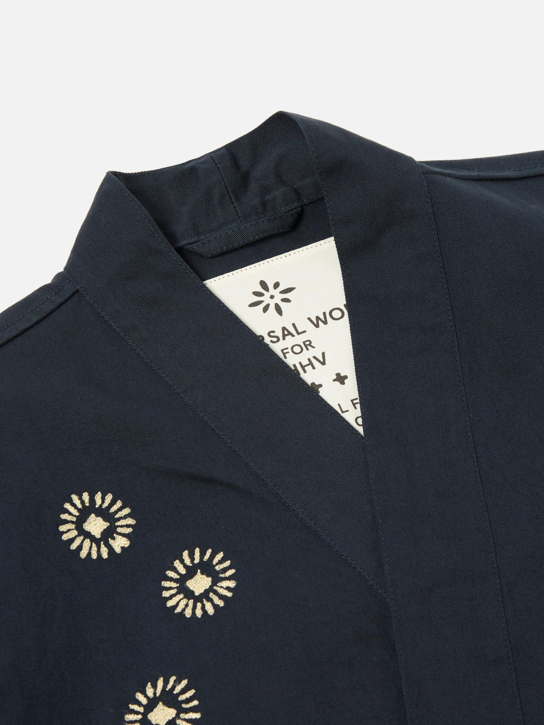 HHV x Universal Works Navy Twill Kyoto Work Shirt Product Image