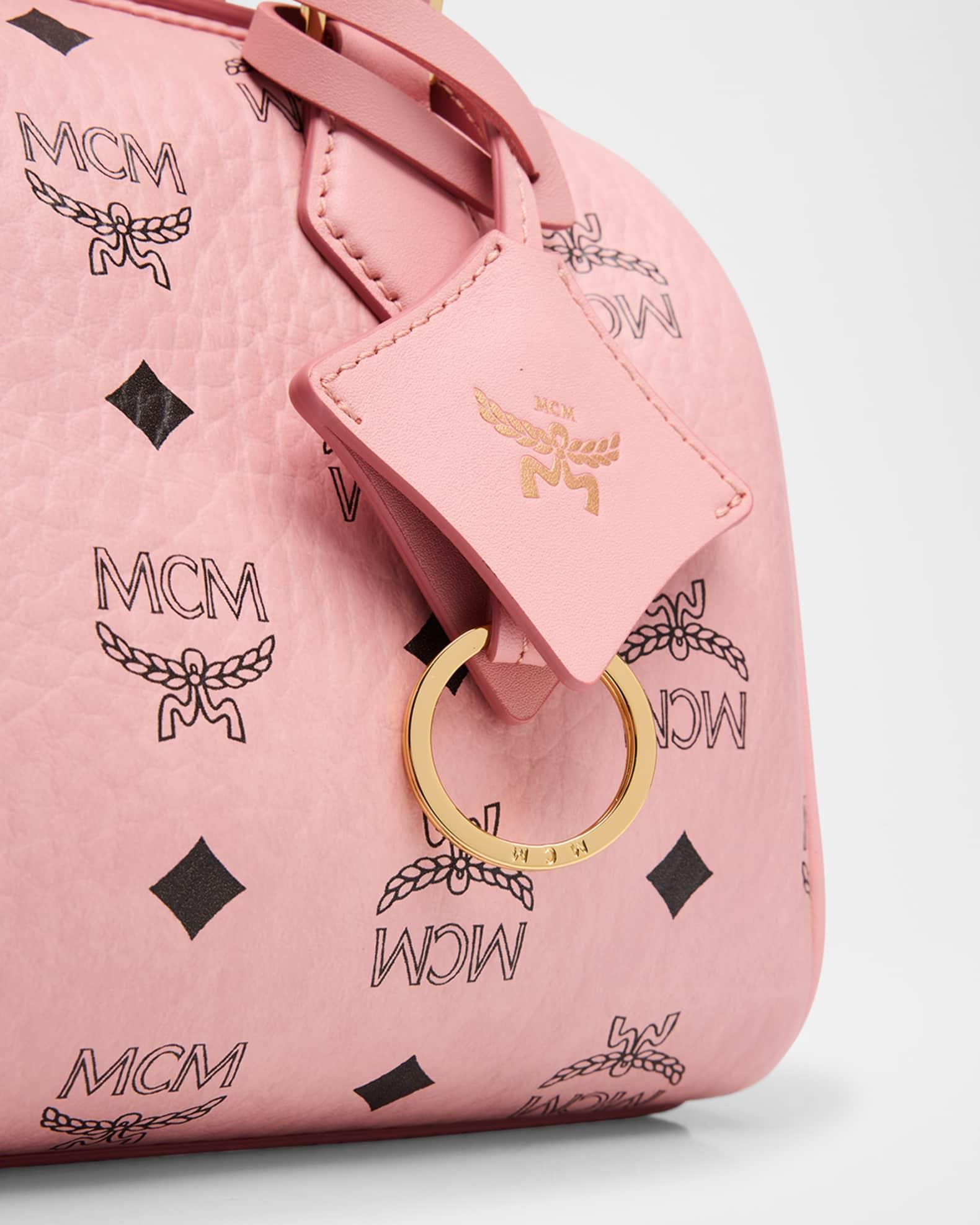 Ella Small Boston Visetos Top-Handle Bag Product Image