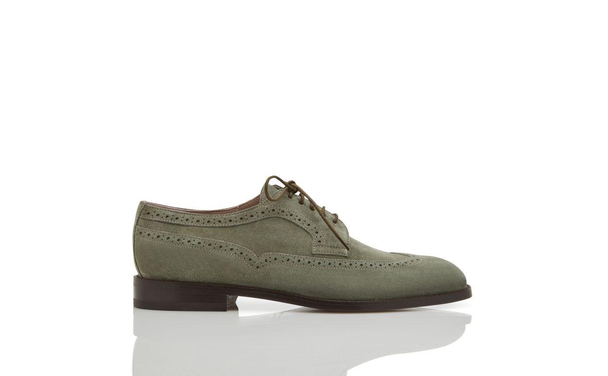 TAMARAK Khaki Suede Lace-Up Derbys Product Image