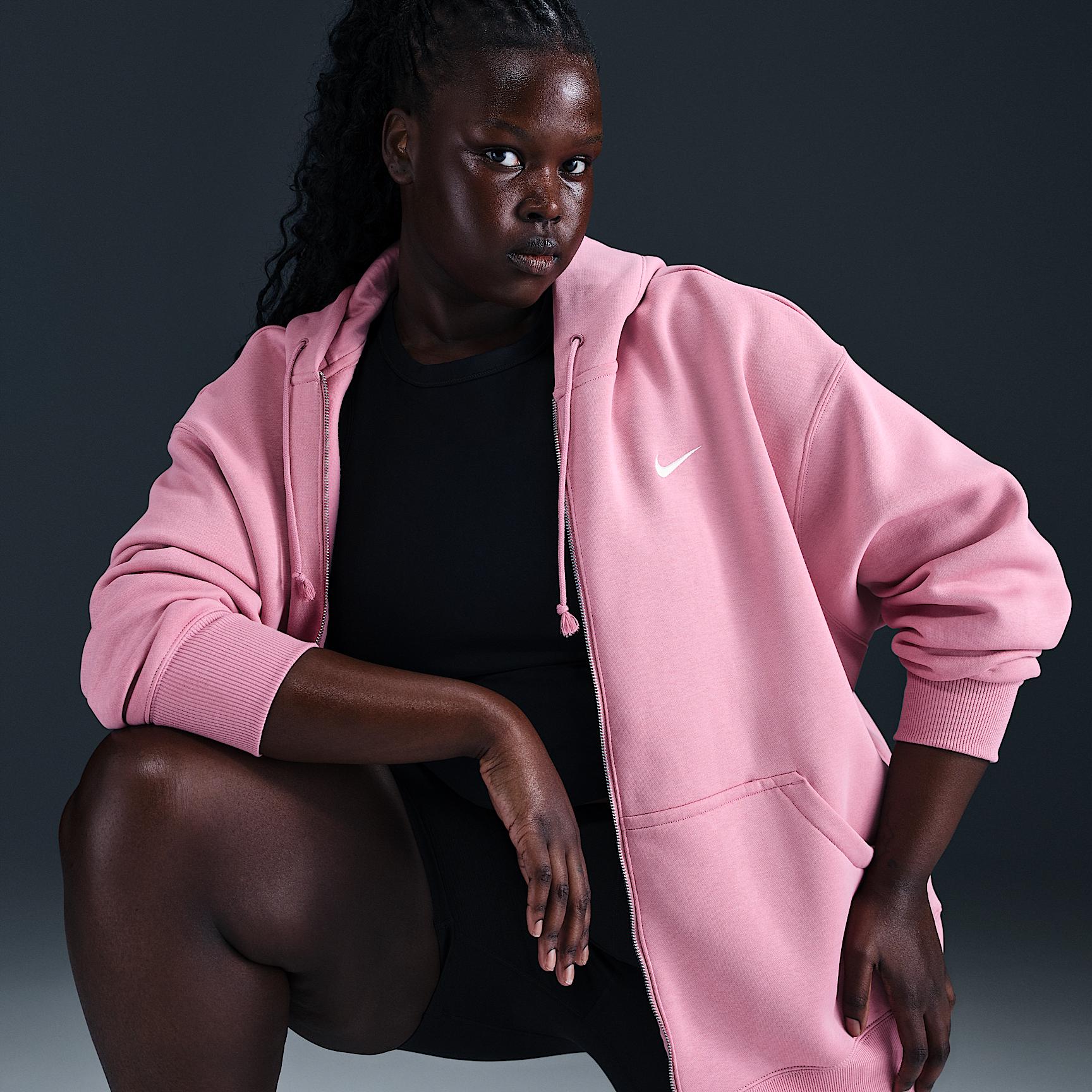 Nike Sportswear Phoenix Fleece Women's Oversized Full-Zip Hoodie (Plus Size) Product Image