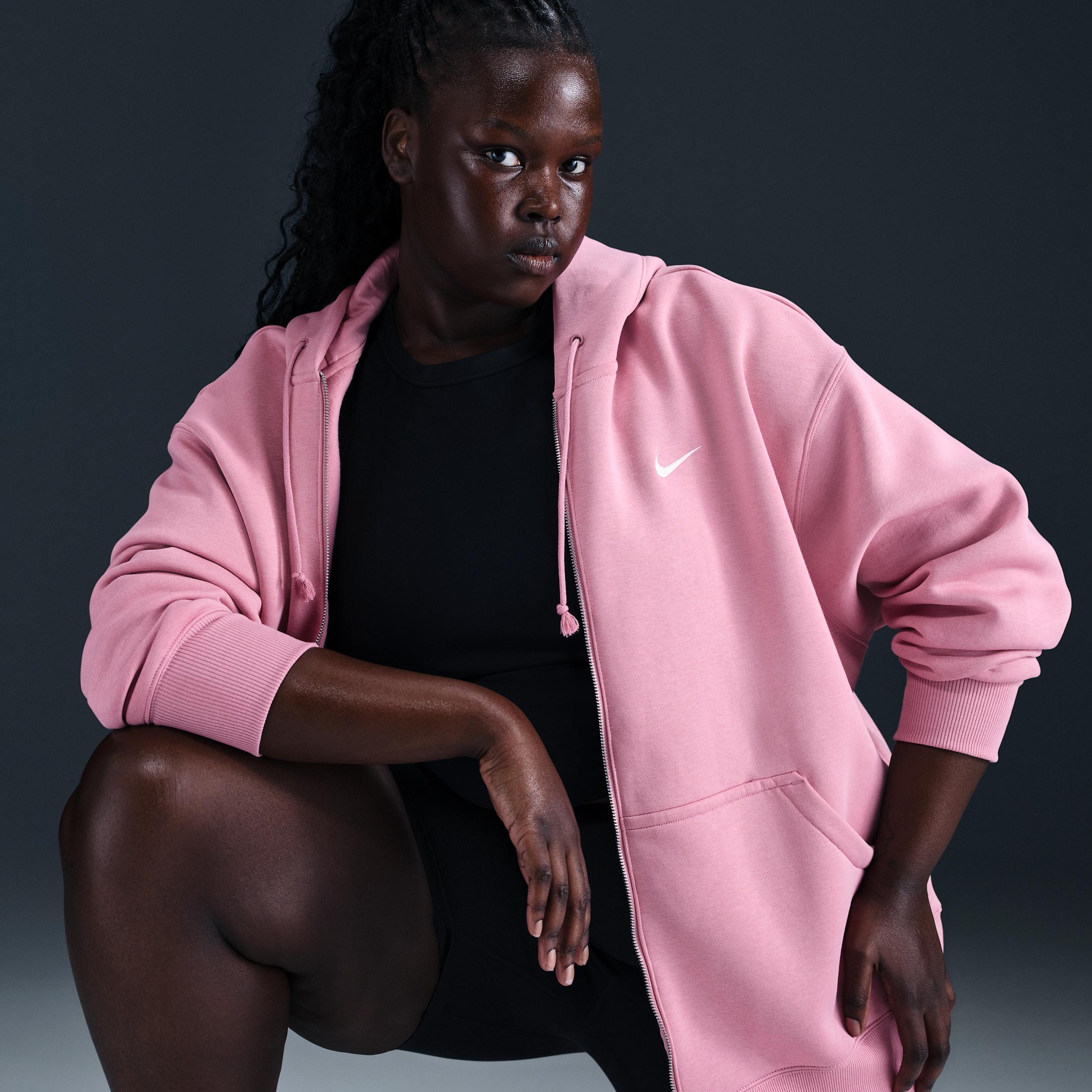 Nike Sportswear Phoenix Fleece Women's Oversized Full-Zip Hoodie (Plus Size) Product Image
