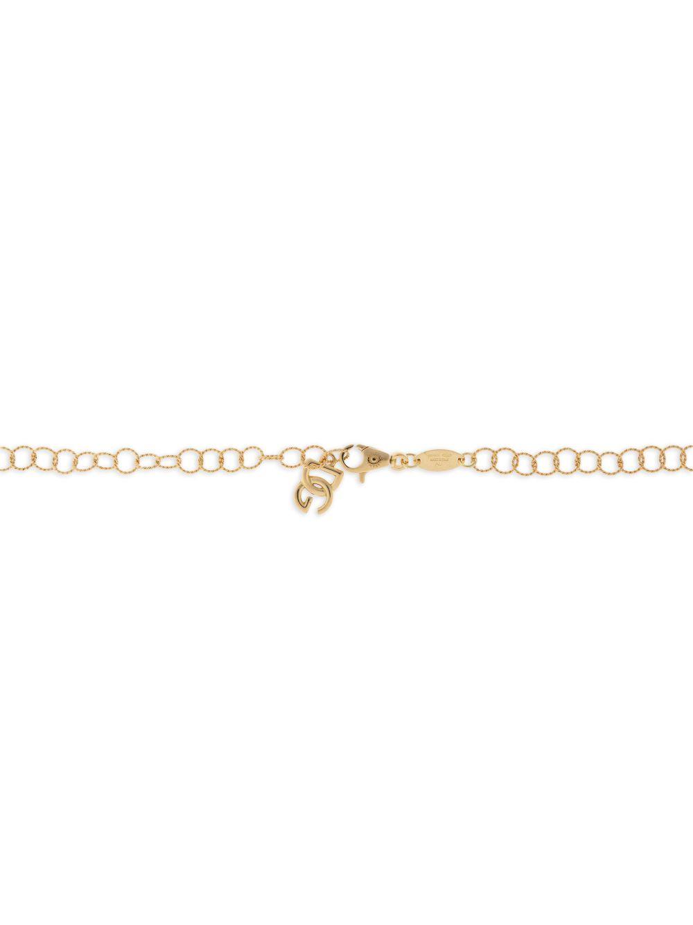 18K yellow gold twisted necklace Product Image