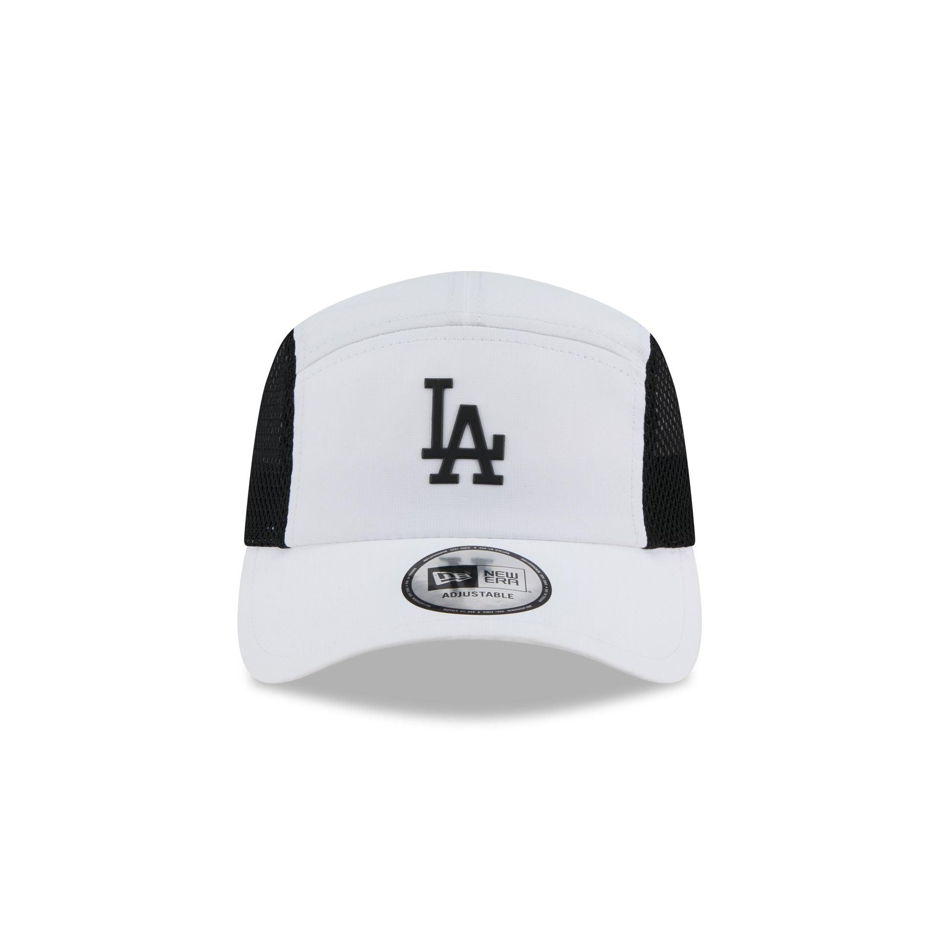 Los Angeles Dodgers White Poly Runner Adjustable Hat Male Product Image
