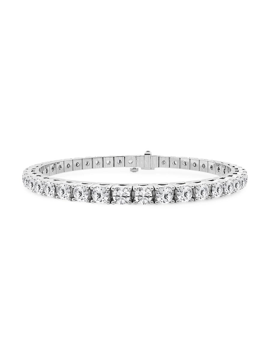 Womens 14K White Gold & Round Lab-Grown Diamond Tennis Bracelet/1.00-10.00 TCW Product Image