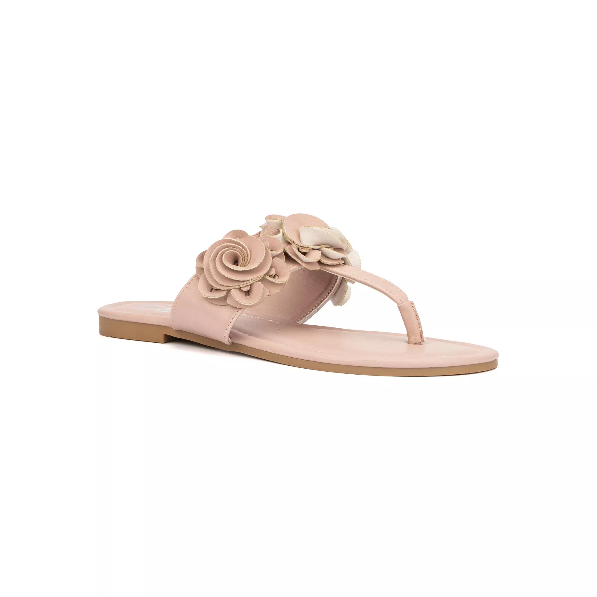New York & Company Liana Womens Flower Sandals Product Image