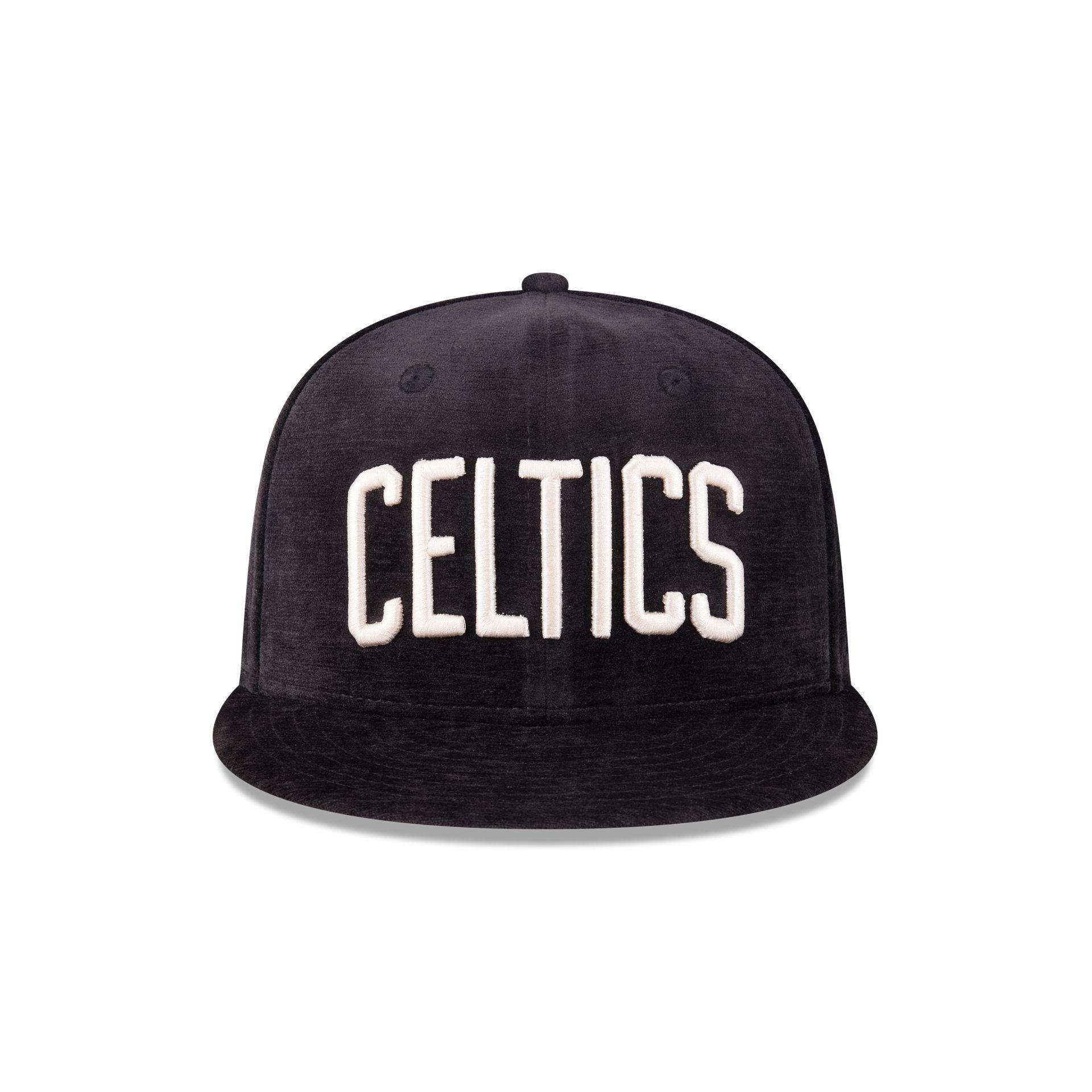 Boston Celtics Black Velvet 59FIFTY Fitted Hat Male Product Image