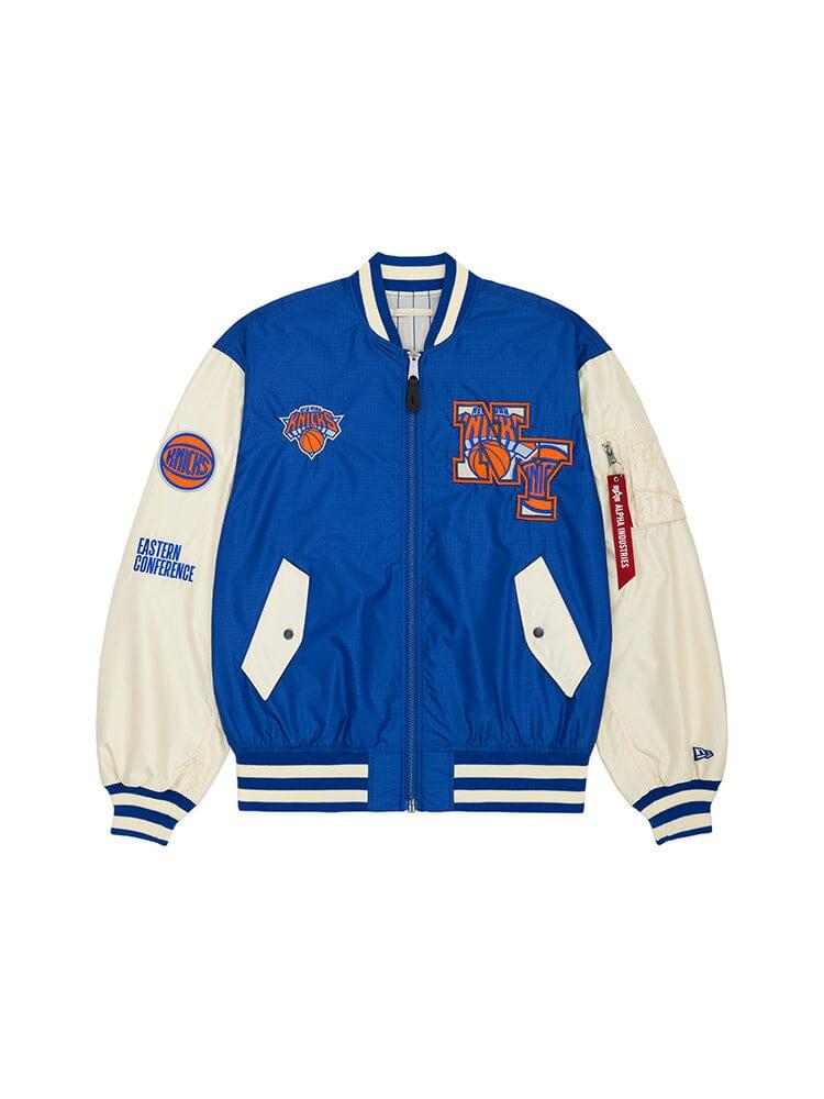 NEW YORK KNICKS X ALPHA X NEW ERA L-2B BOMBER JACKET Product Image