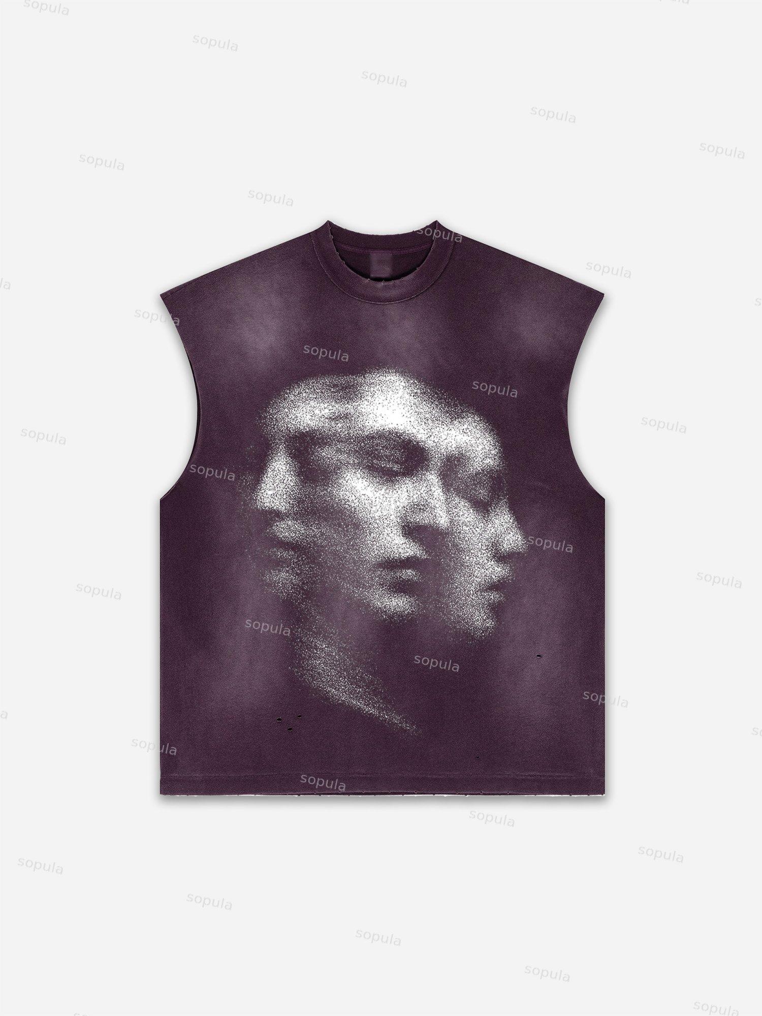 Basketball Dreams Boys Print Distressed Tank Top Product Image