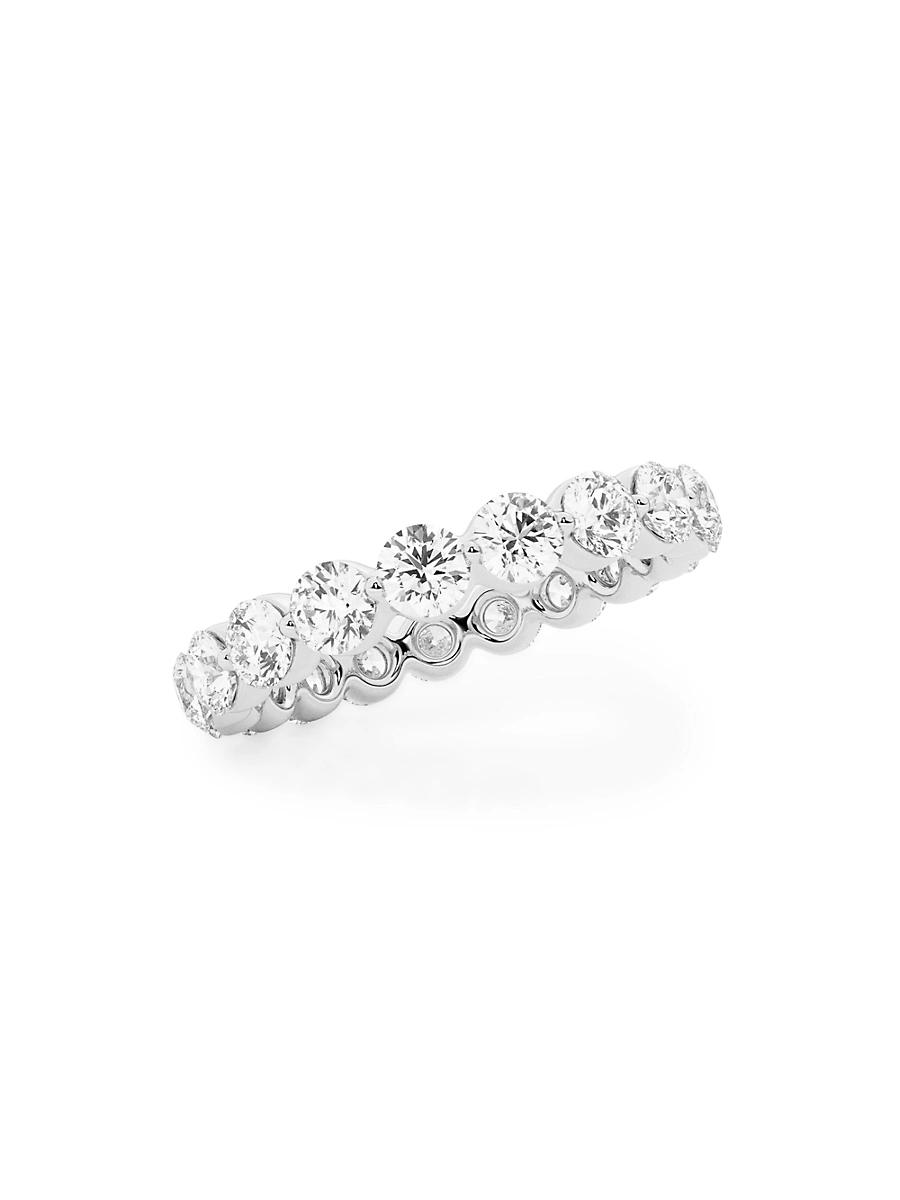 Womens 14K White Gold & Floating Natural Diamond Eternity Band/2.00-4.00 TCW Product Image