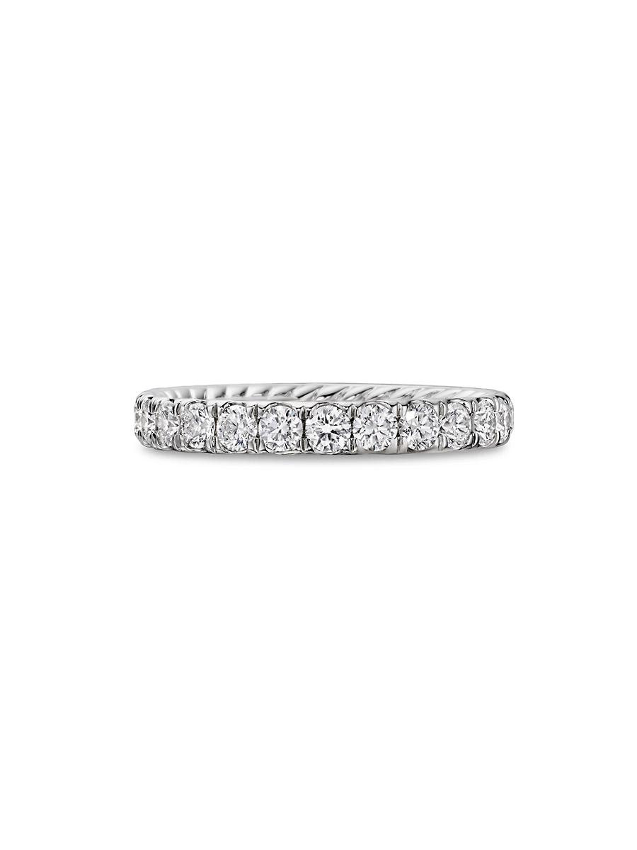 Womens DY Eden Band Ring in Platinum Product Image