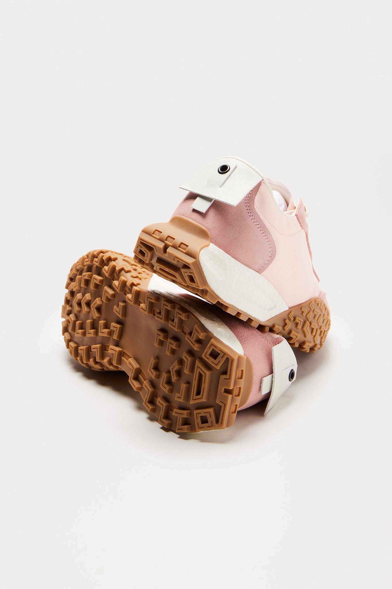 Stride Lace Up Sneakers - Pink Product Image