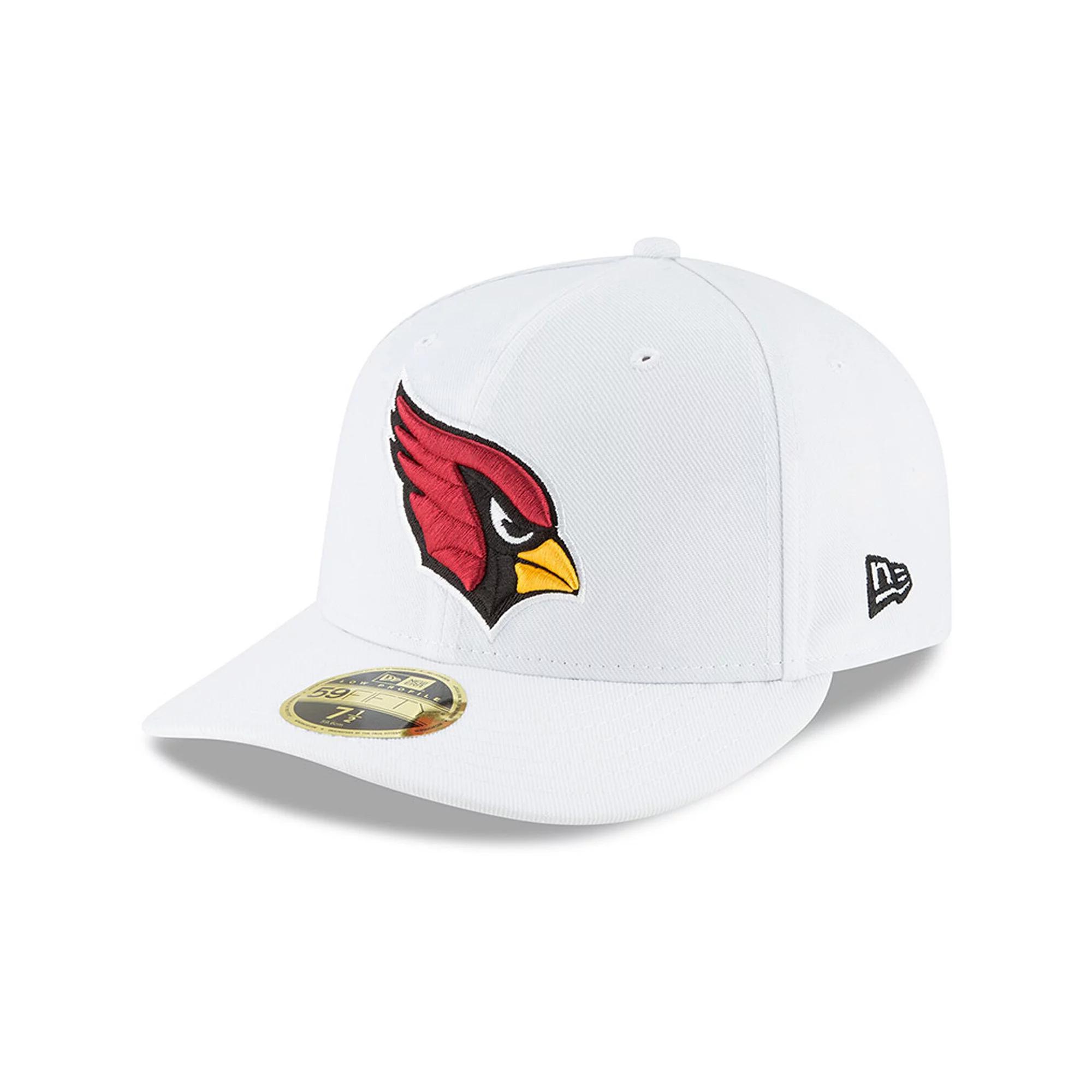 Men's New Era White Arizona Cardinals Omaha Low Profile 59FIFTY Fitted Hat,  Product Image