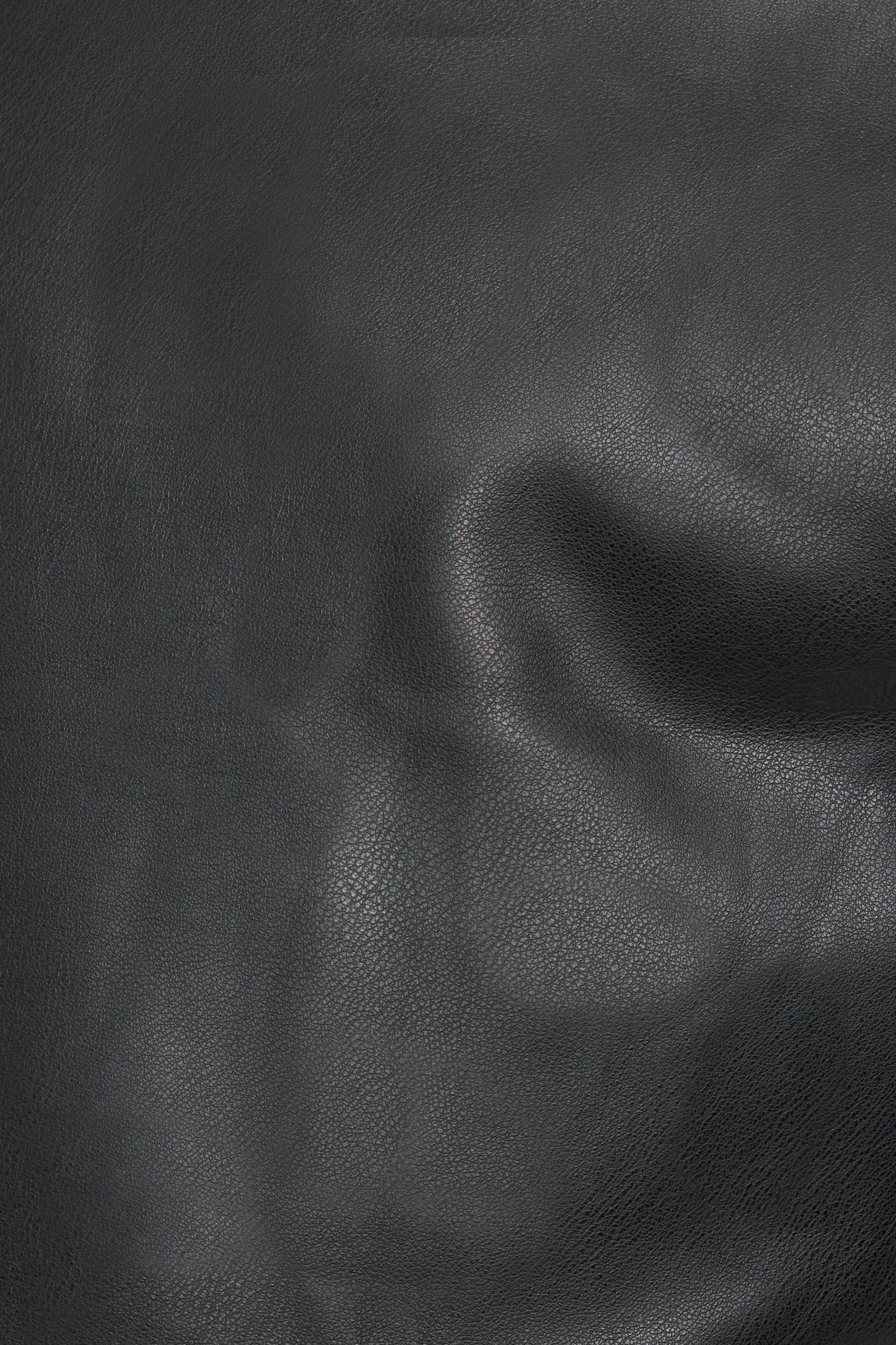 Faux Leather Mini Puff Vest Product Image