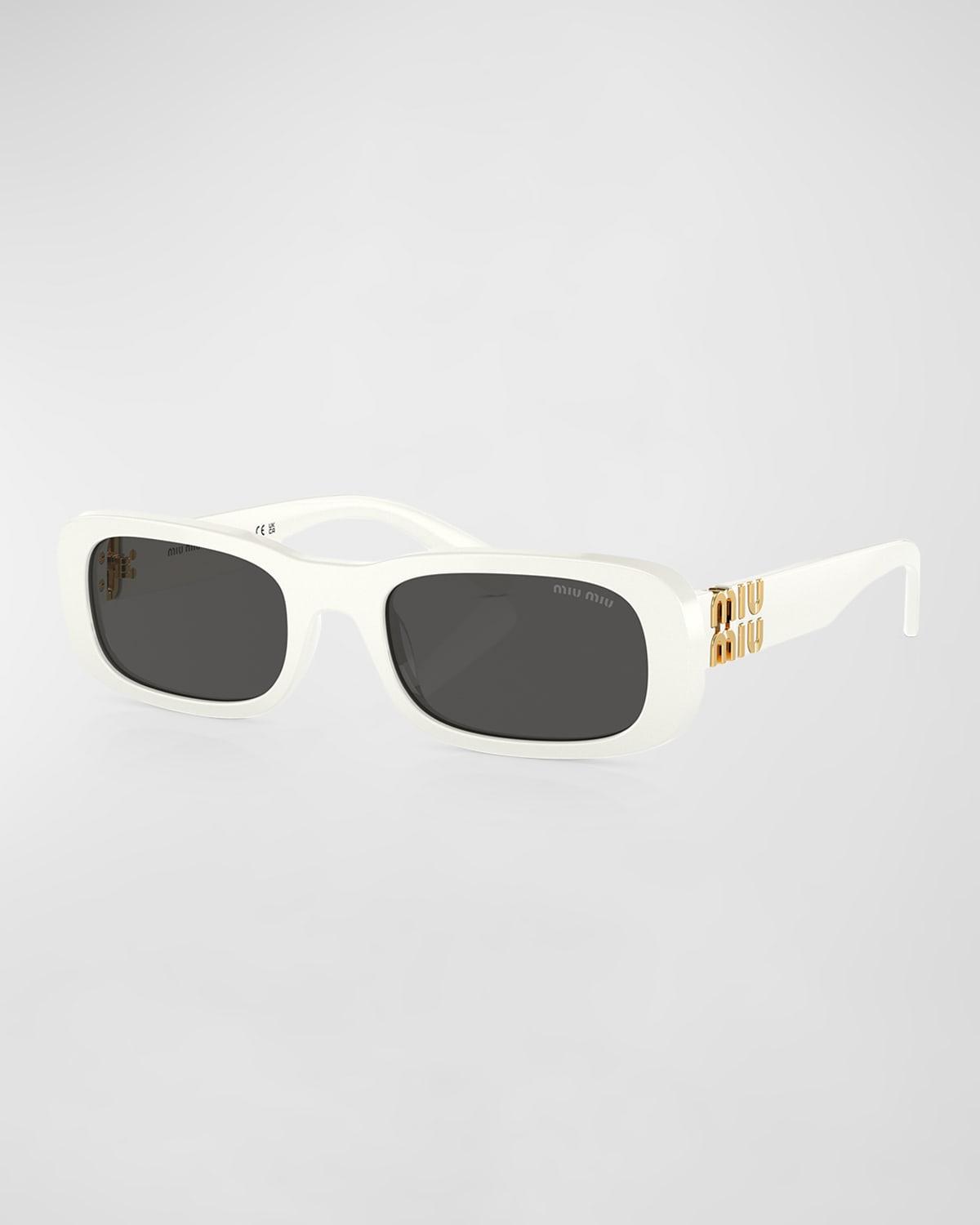 Logo Acetate Rectangular Sunglasses Product Image