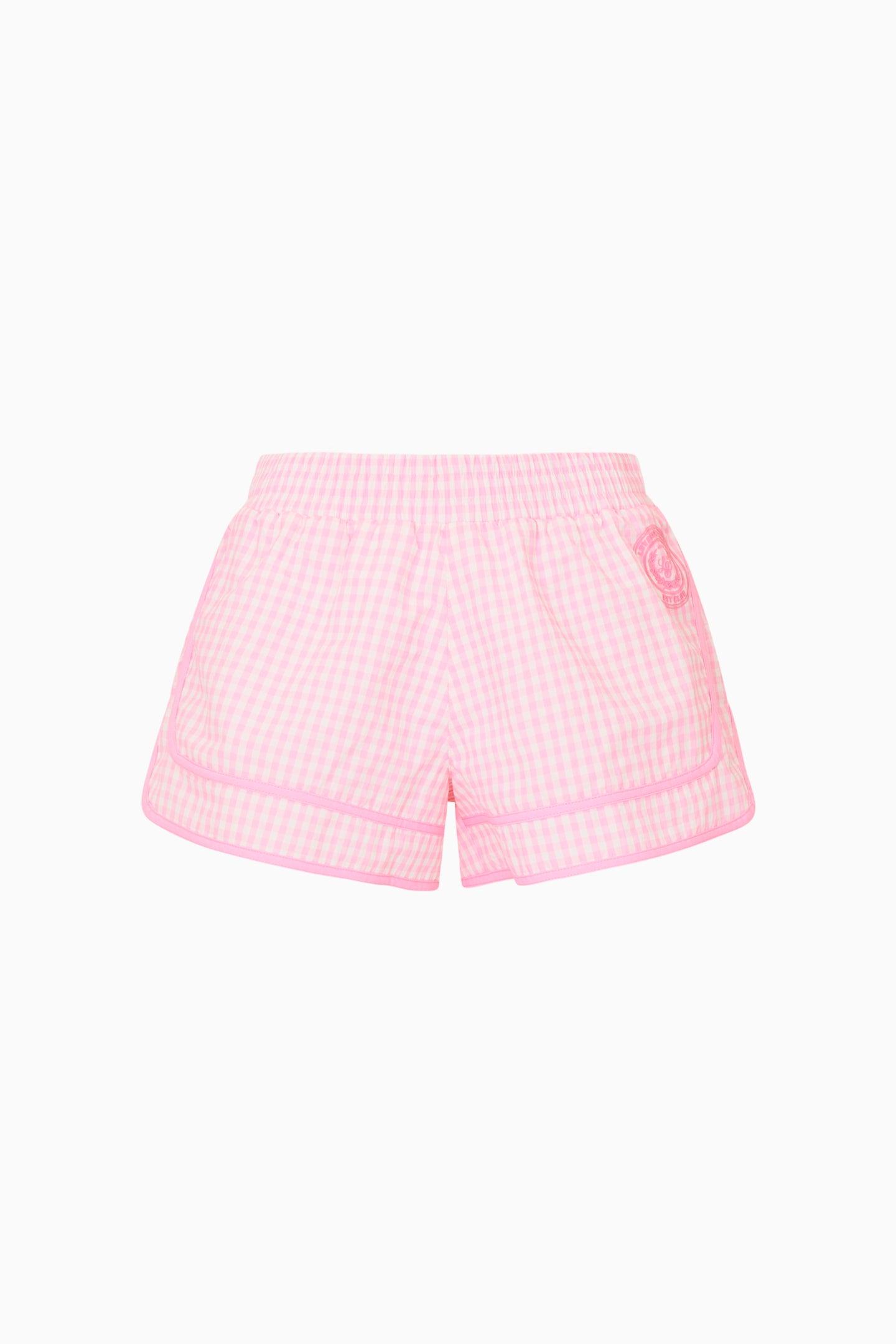 Lavey Gingham Windbreaker Shorts Product Image