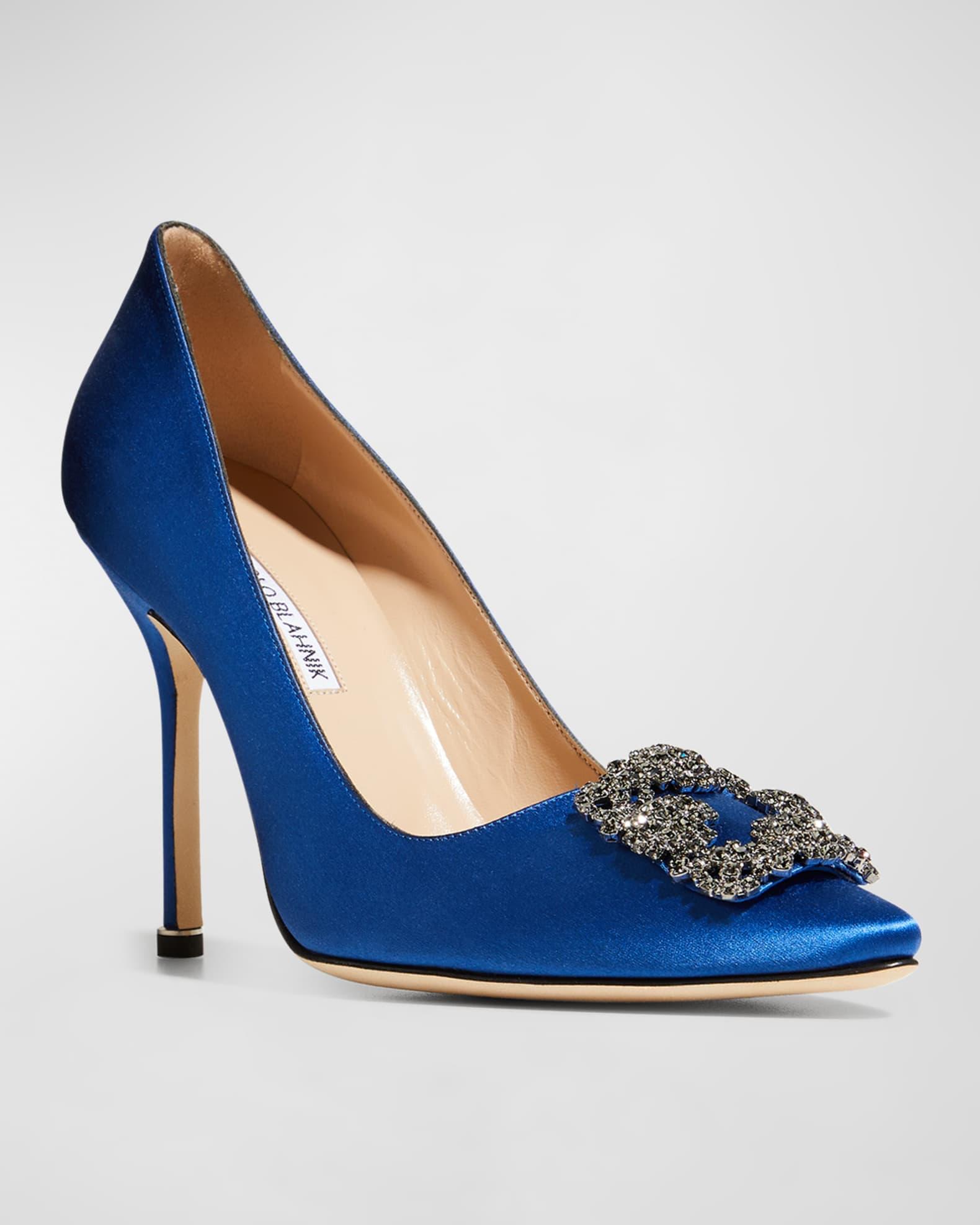Hangisi 105mm Satin High-Heel Pumps Product Image