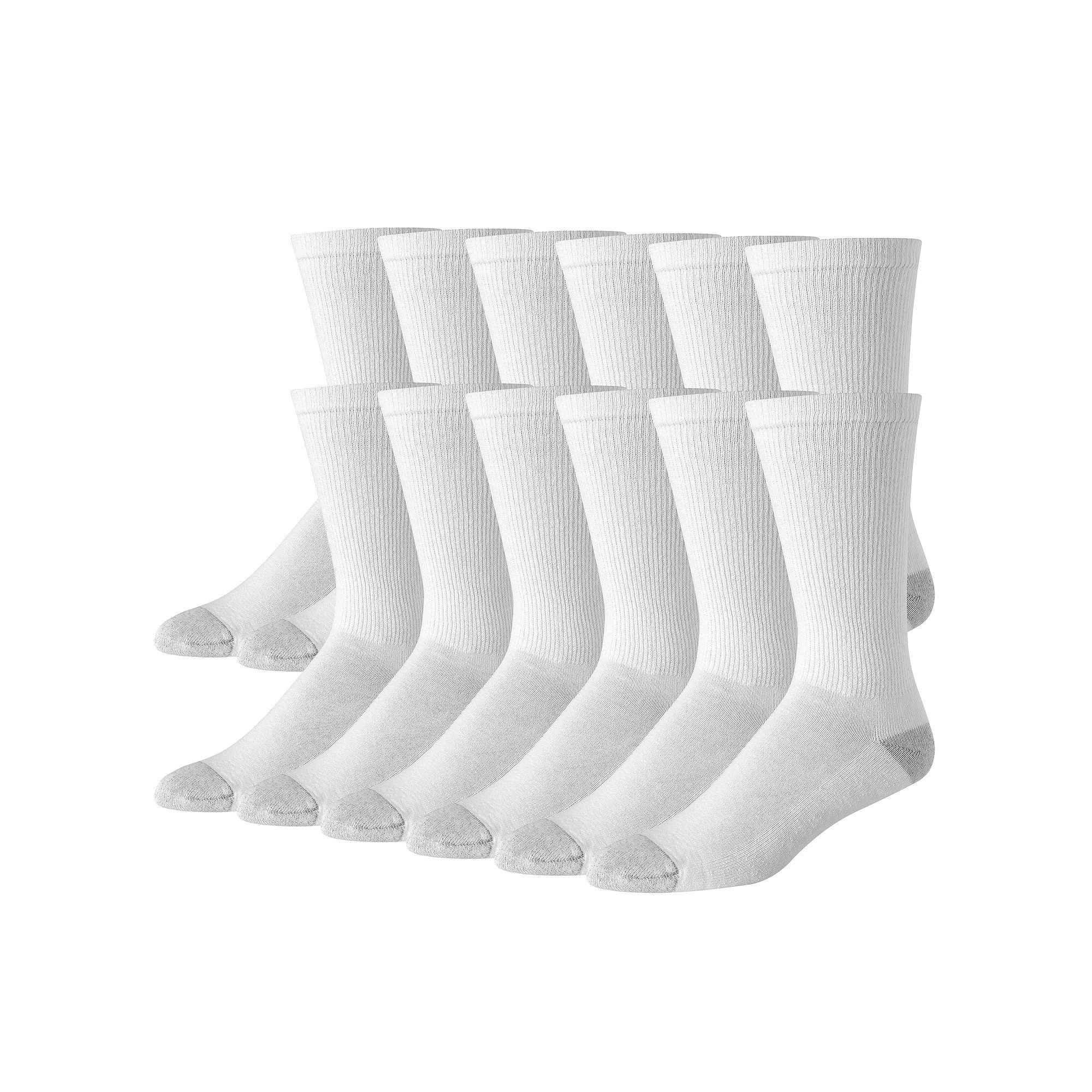 Men's Hanes® 12 Pack Ultimate Soft & Durable Crew Socks,  Product Image