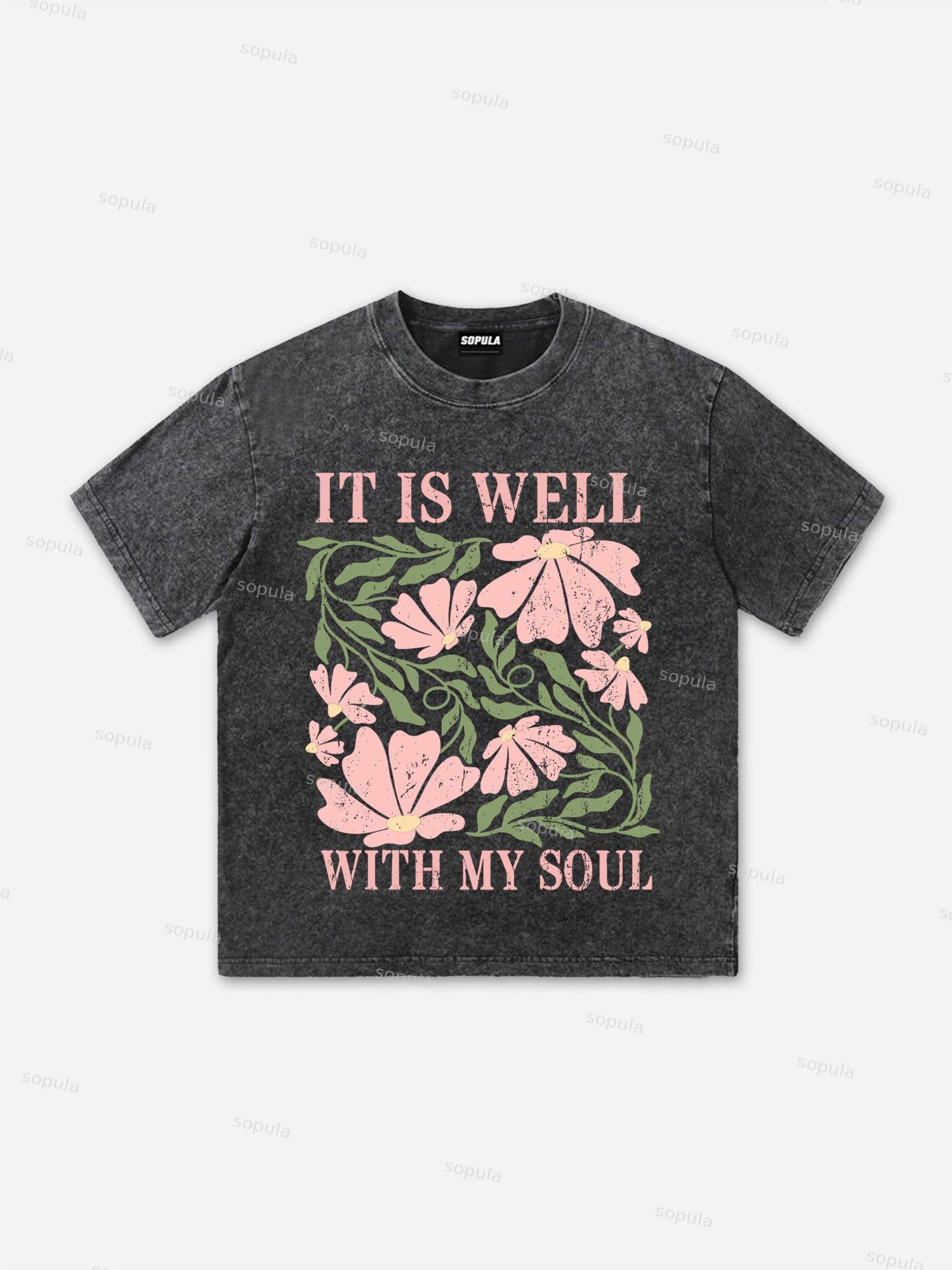 Boxer Boys Graphic Print Acid Wash T-shirt Product Image