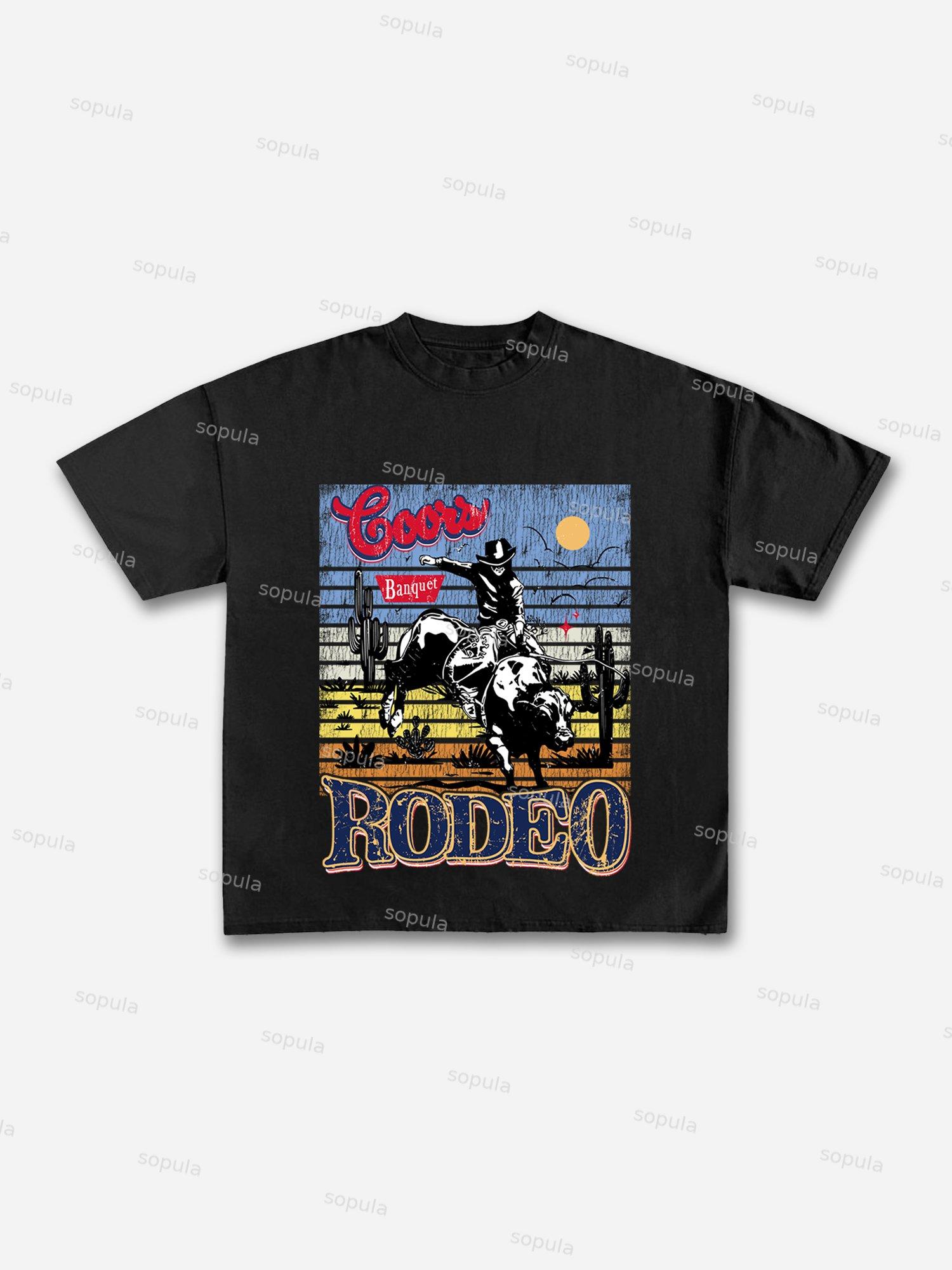 Coors Banquet Rodeo Classic Graphic Cotton T-shirt Product Image