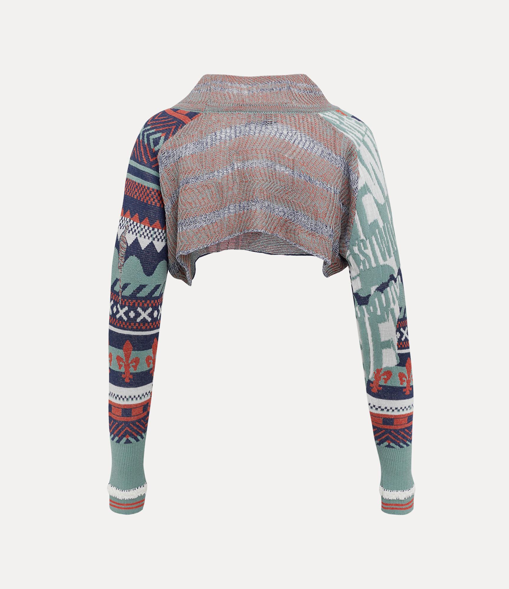 Broken Fair Isle Cropped Top Product Image