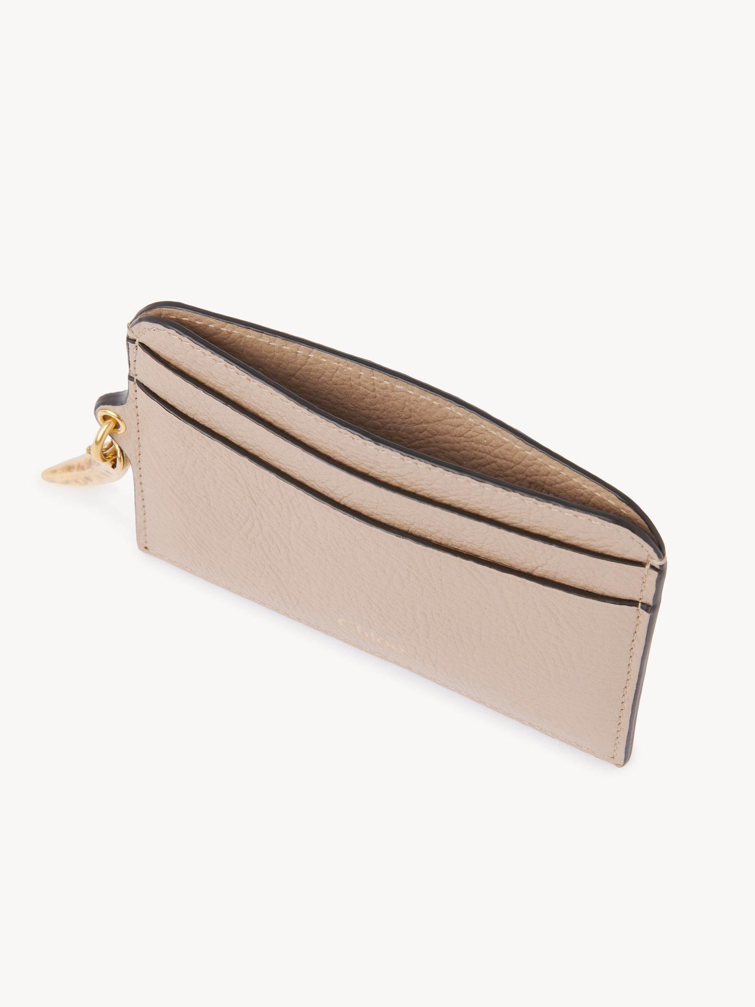 Banana card holder in grained leather Product Image