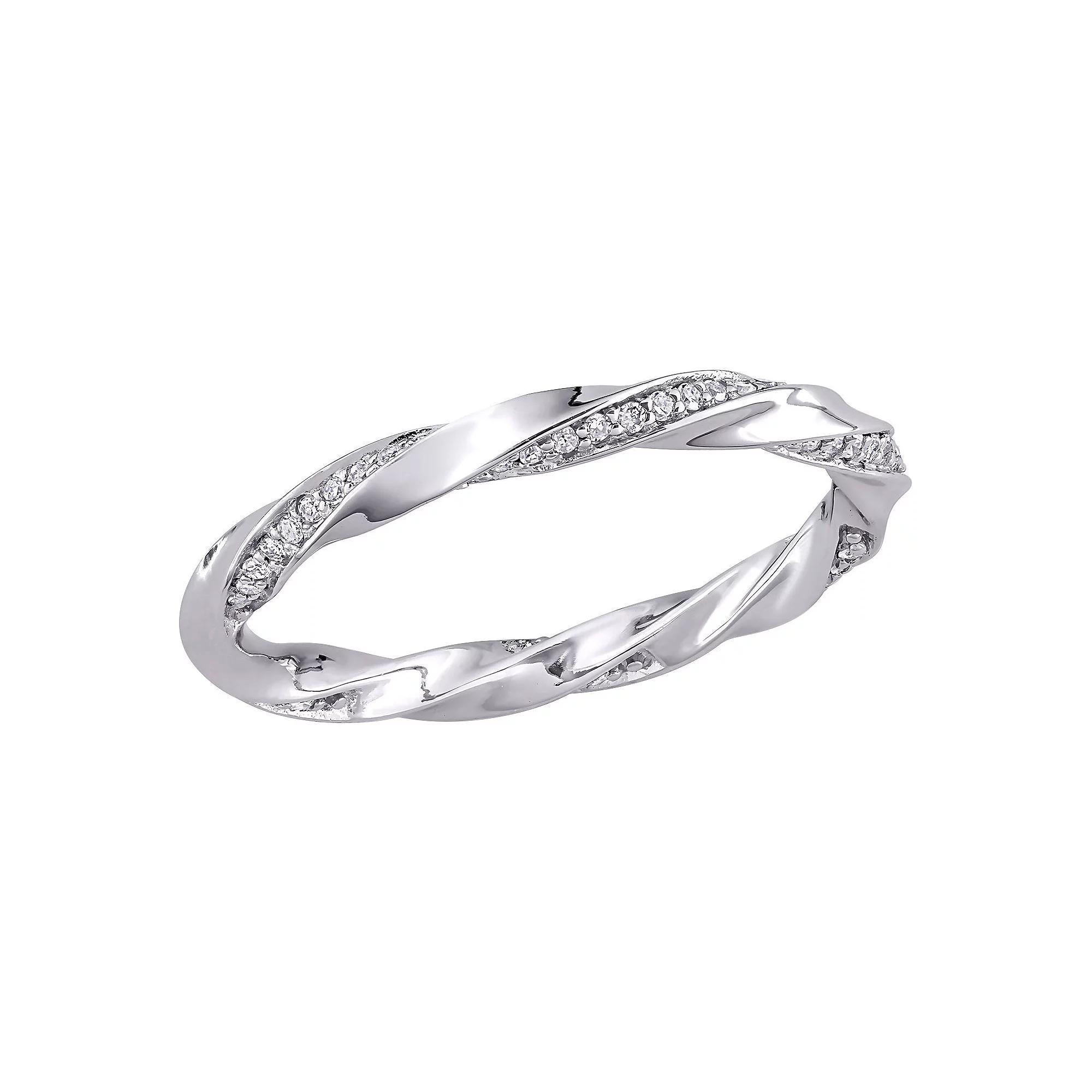 Stella Grace 10k White Gold 1/4 Carat T.W. Diamond Eternity Ring, Women's,  Product Image