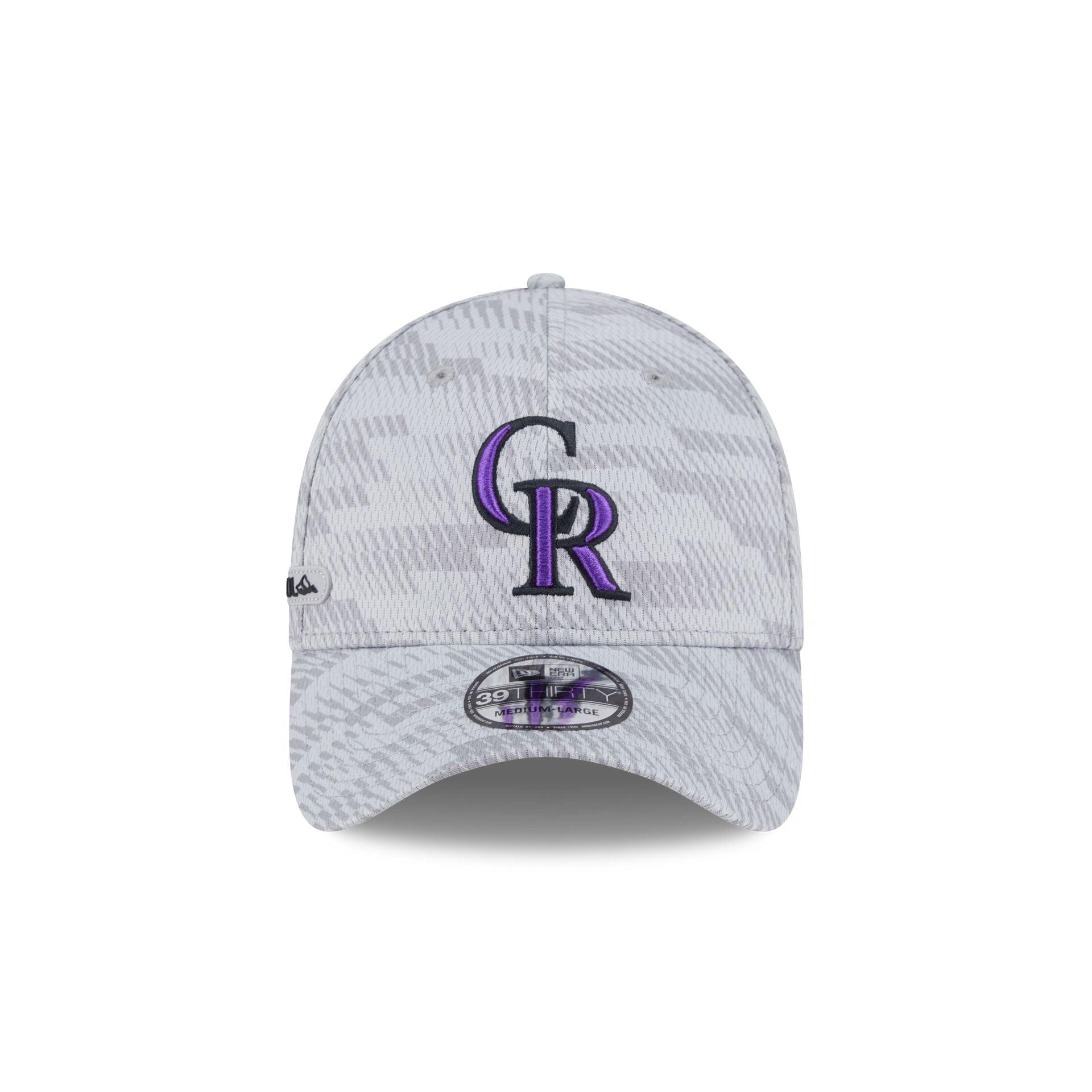 Colorado Rockies 2025 Clubhouse Gray 39THIRTY Stretch Fit Male Product Image
