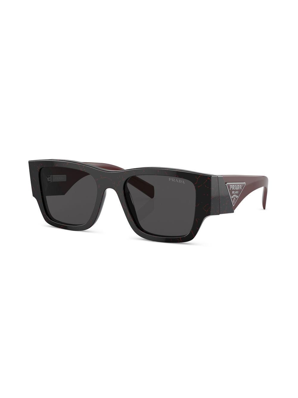 logo-arm square-frame sunglasses Product Image