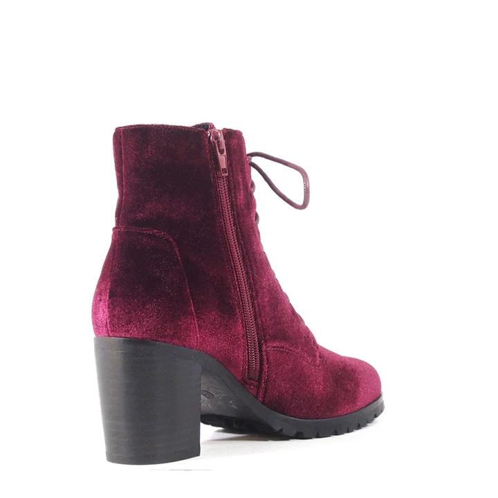 Timothy Velvet Booties Product Image
