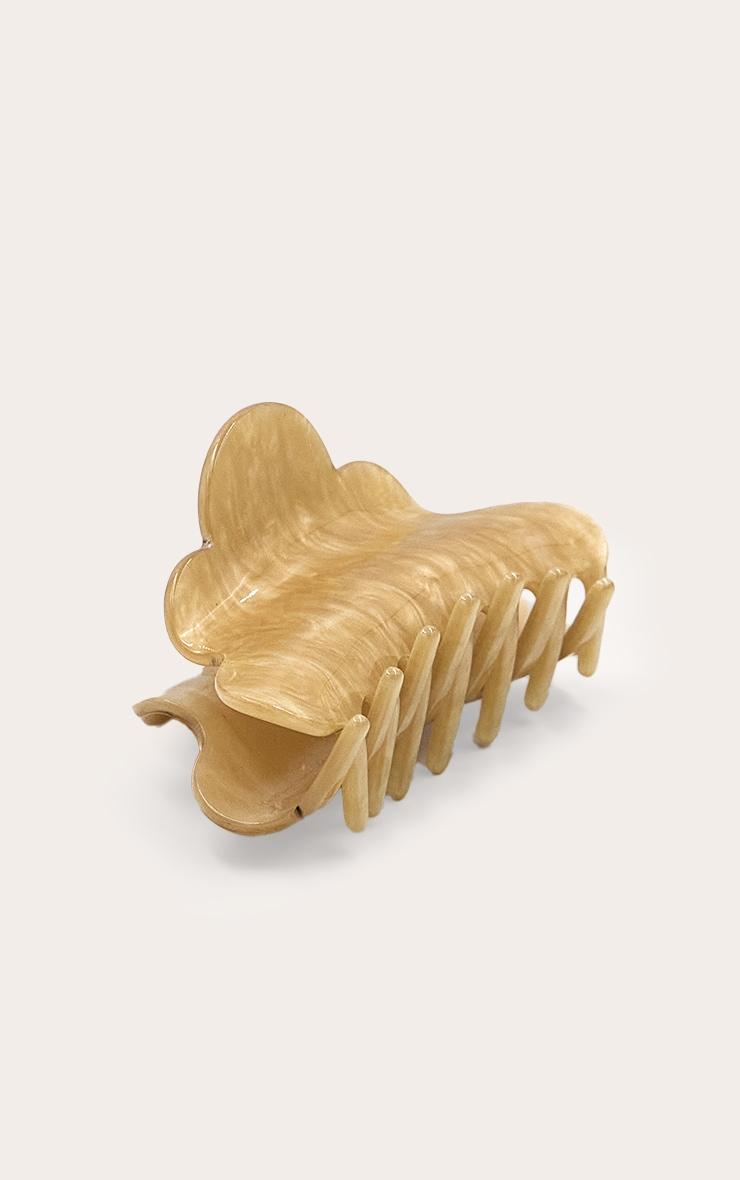 Cream Pearl Metallic Claw Clip Product Image