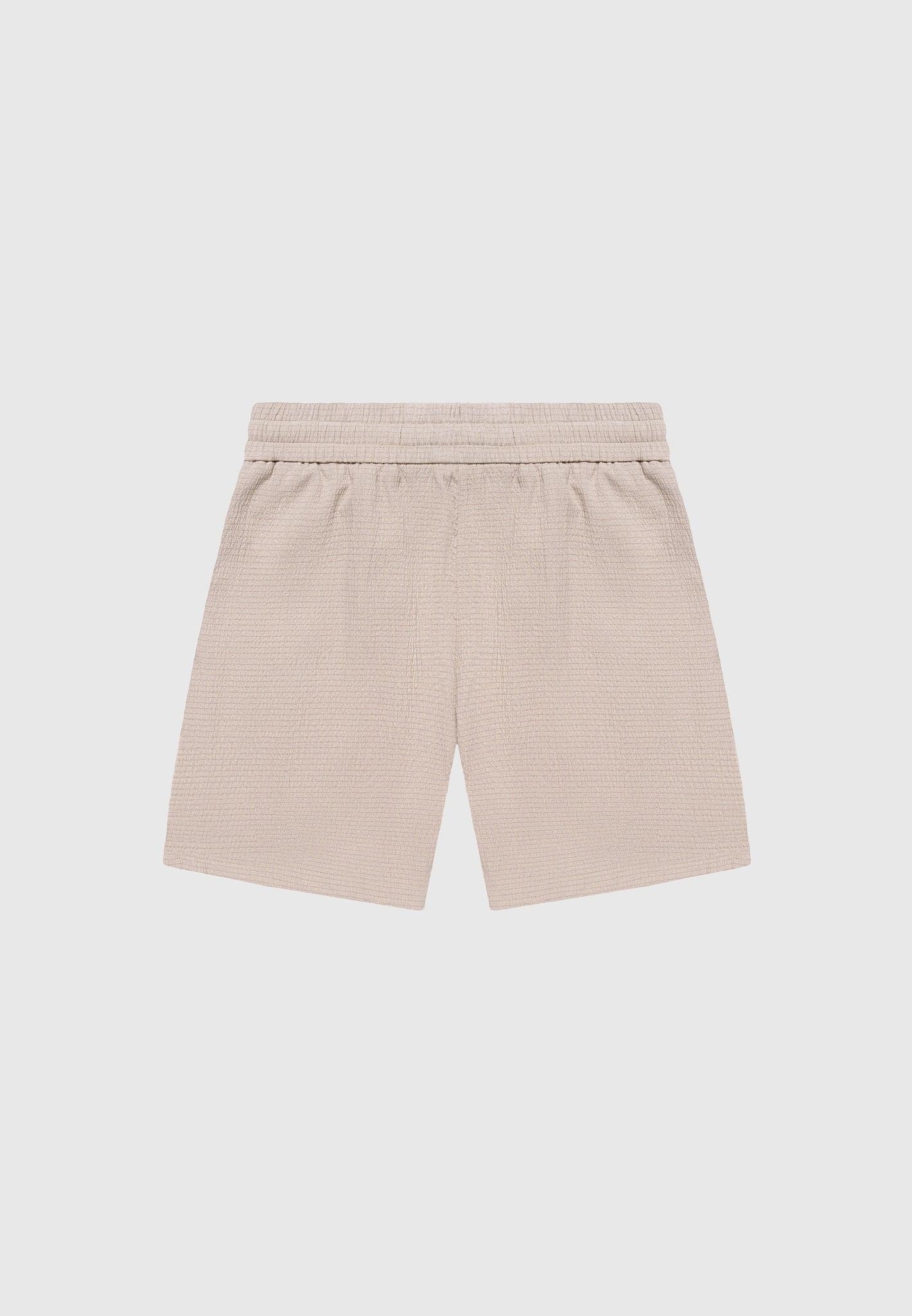 Seersucker Shorts - Taupe Male Product Image