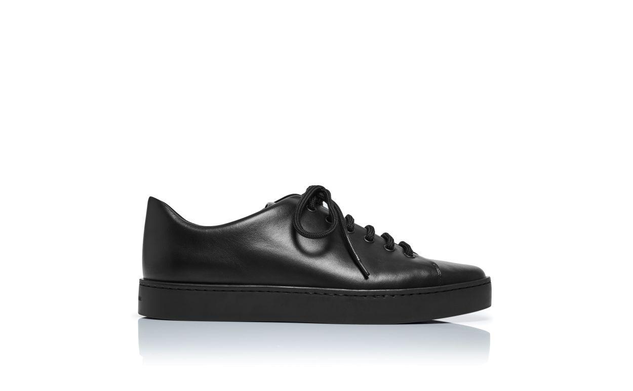 SEMANADO Black Calf Leather Sneakers Product Image