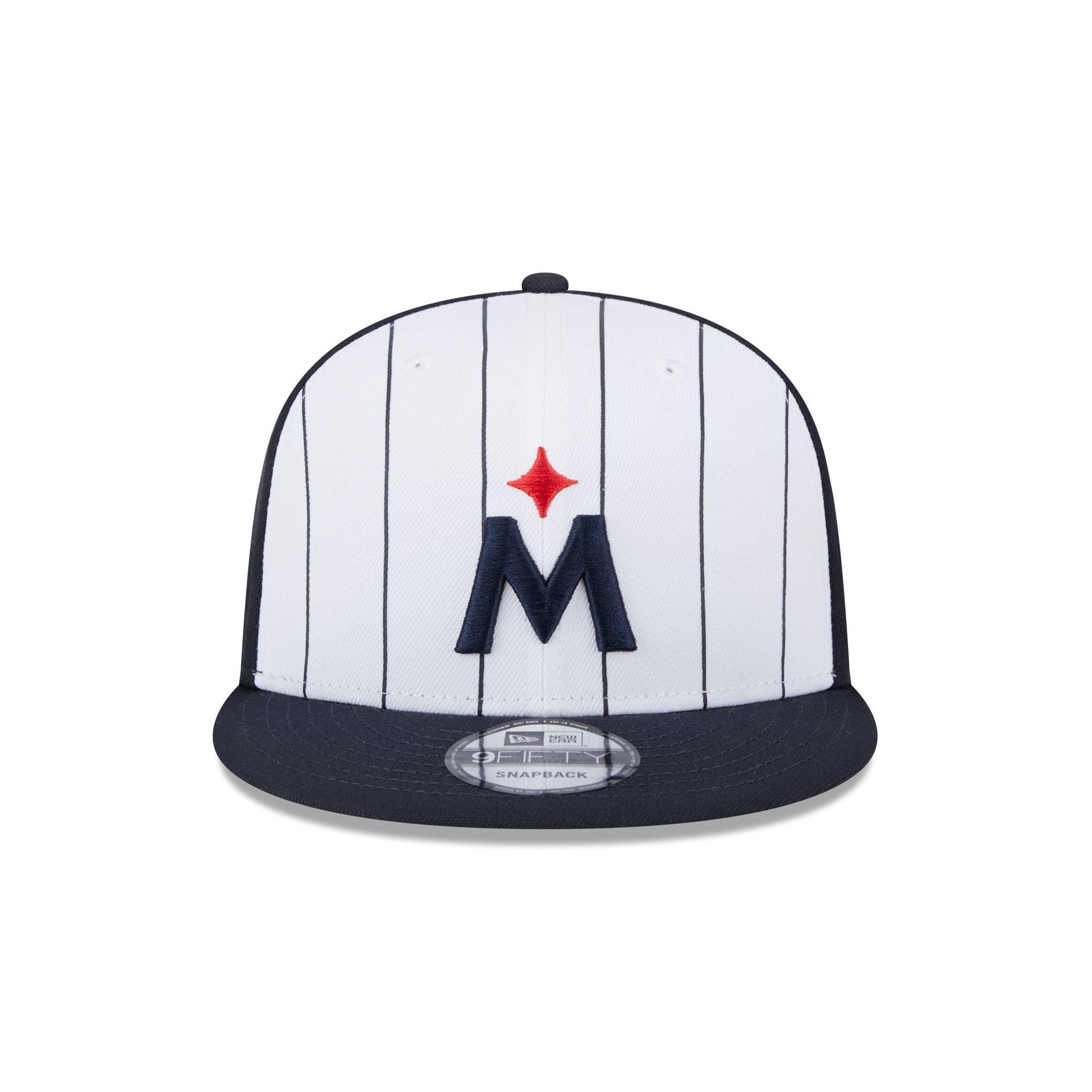 Myrtle Beach Pelicans Theme Night Navy Sidepatch59FIFTY Fitted Hat Male Product Image