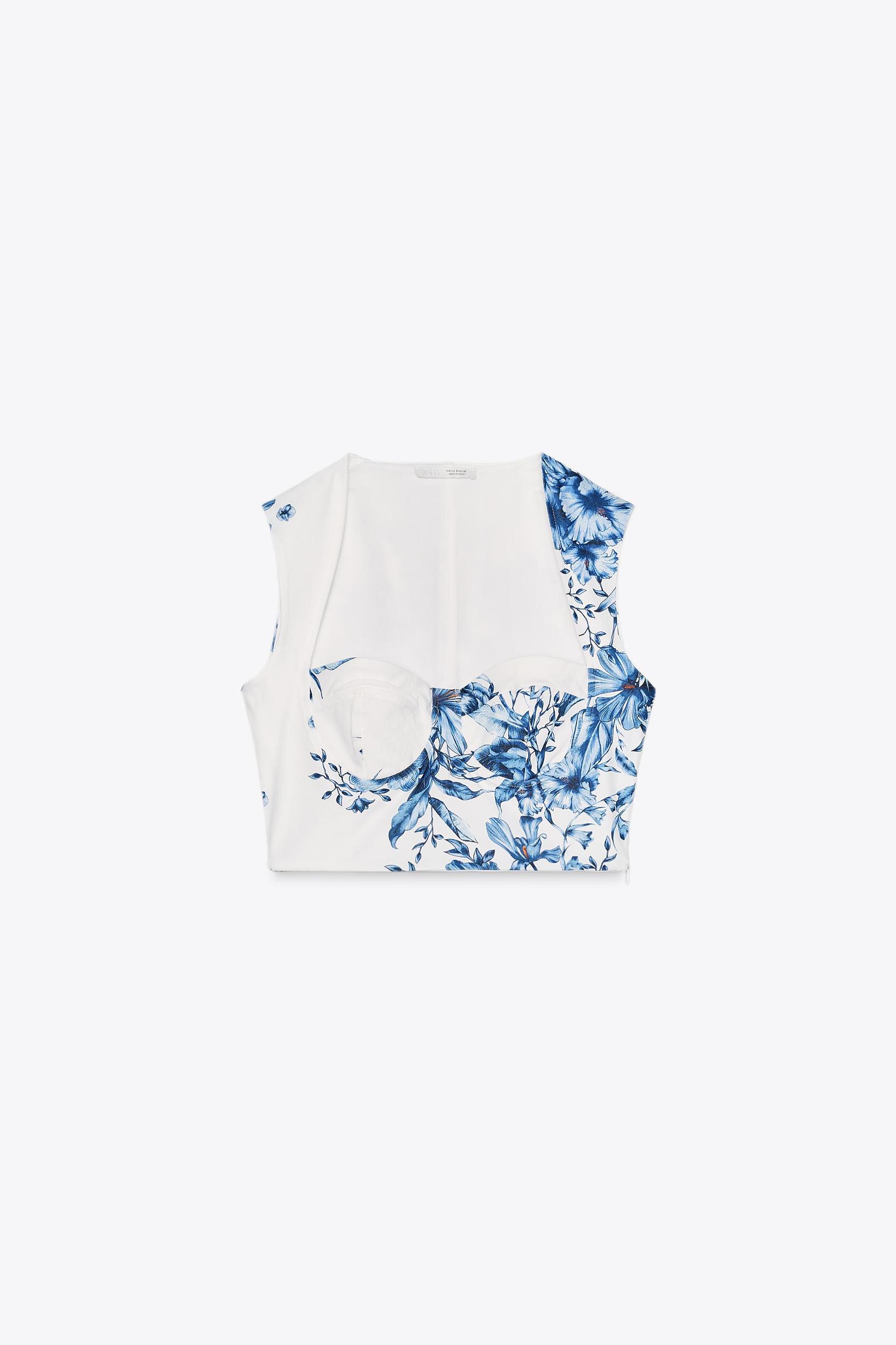 PRINTED CROP TOP Product Image