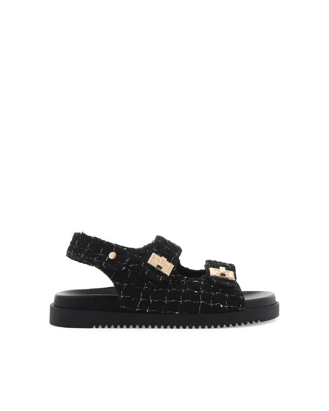 Lillian Black Boucle Sandals Product Image