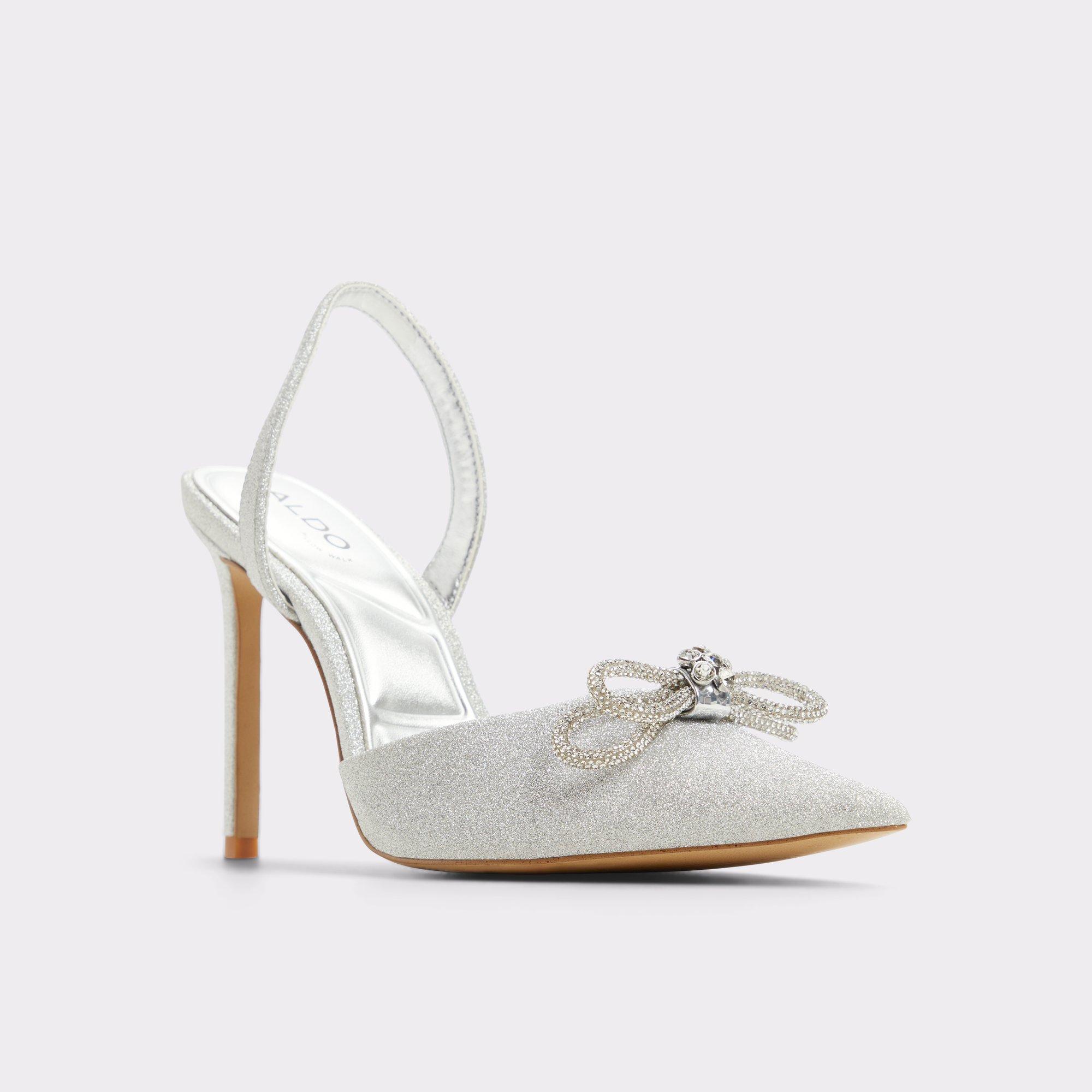 ALDO Addie - Women's Slingback Collection - Silver, Size 7 Product Image