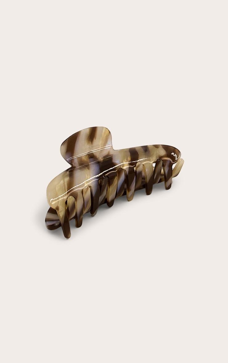 Pale Zebra Hair Claw Clip Product Image