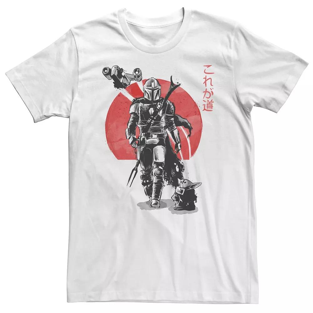 Big & Tall Star Wars The Mandalorian The Child Red Sun Ink Portrait Tee, Men's,  Product Image