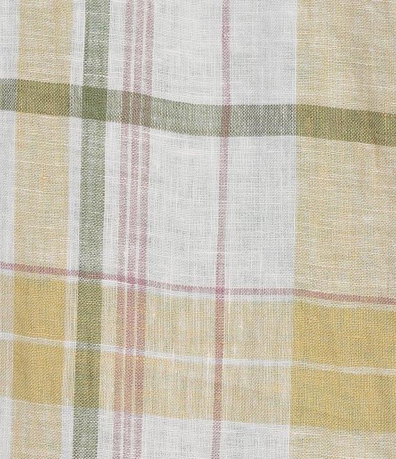 Cremieux Blue Label Cape Town Collection Plaid Long Sleeve Woven Linen Shirt Product Image