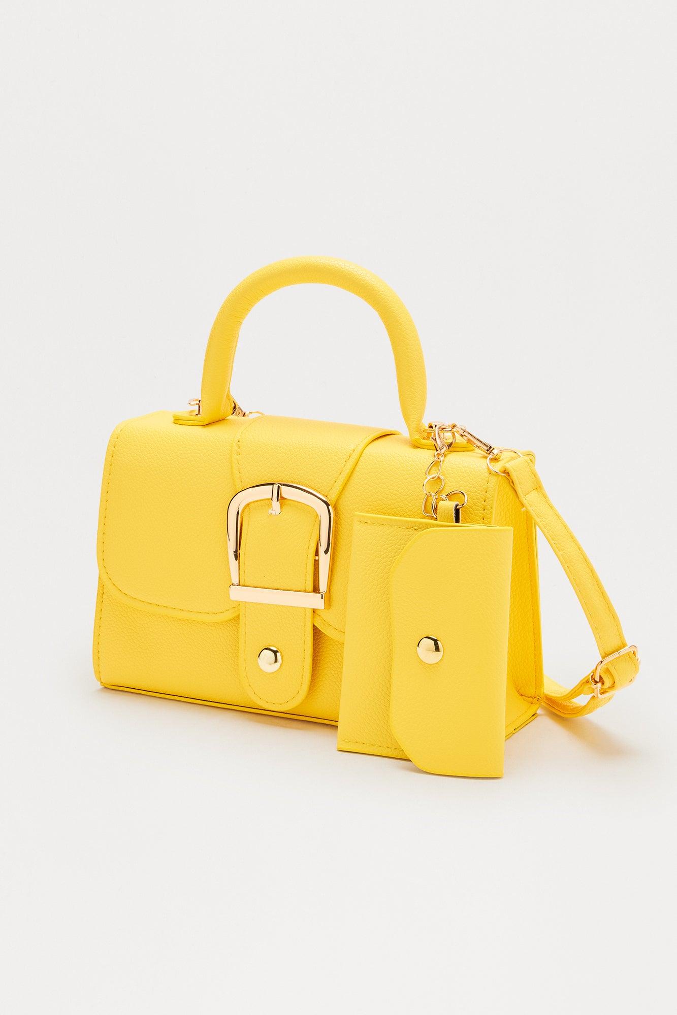 Hellen Crossbody Handbag - Yellow Product Image