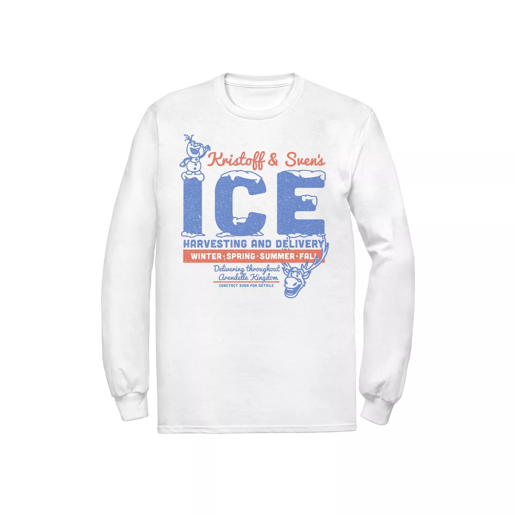 Disney's Frozen Men's Kristoff & Sven's Ice Harvesting And Delivery Tee,  Product Image