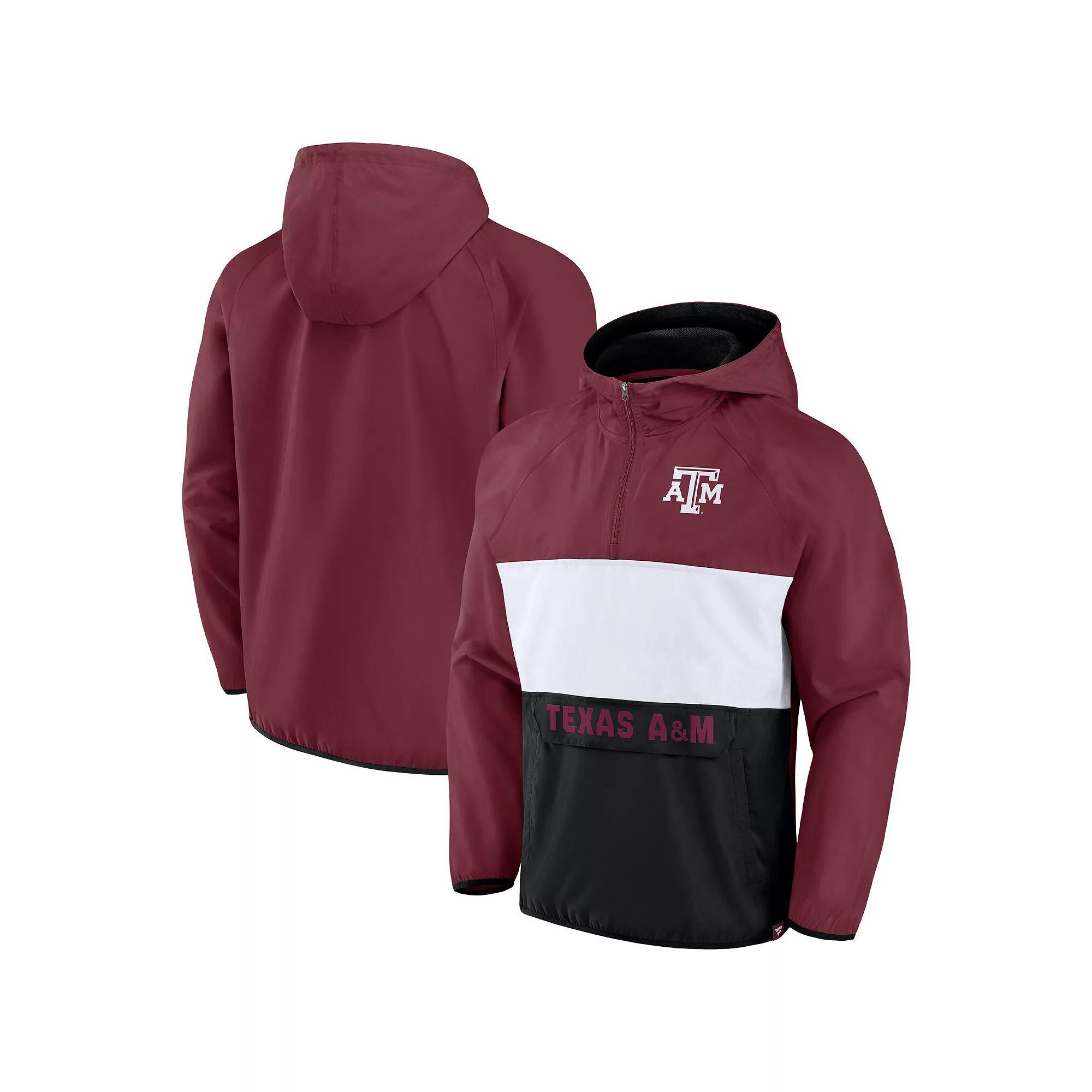 Mens Fanatics Branded Maroon Texas A&M Aggies Victory On Raglan Quarter-Zip Hoodie Product Image
