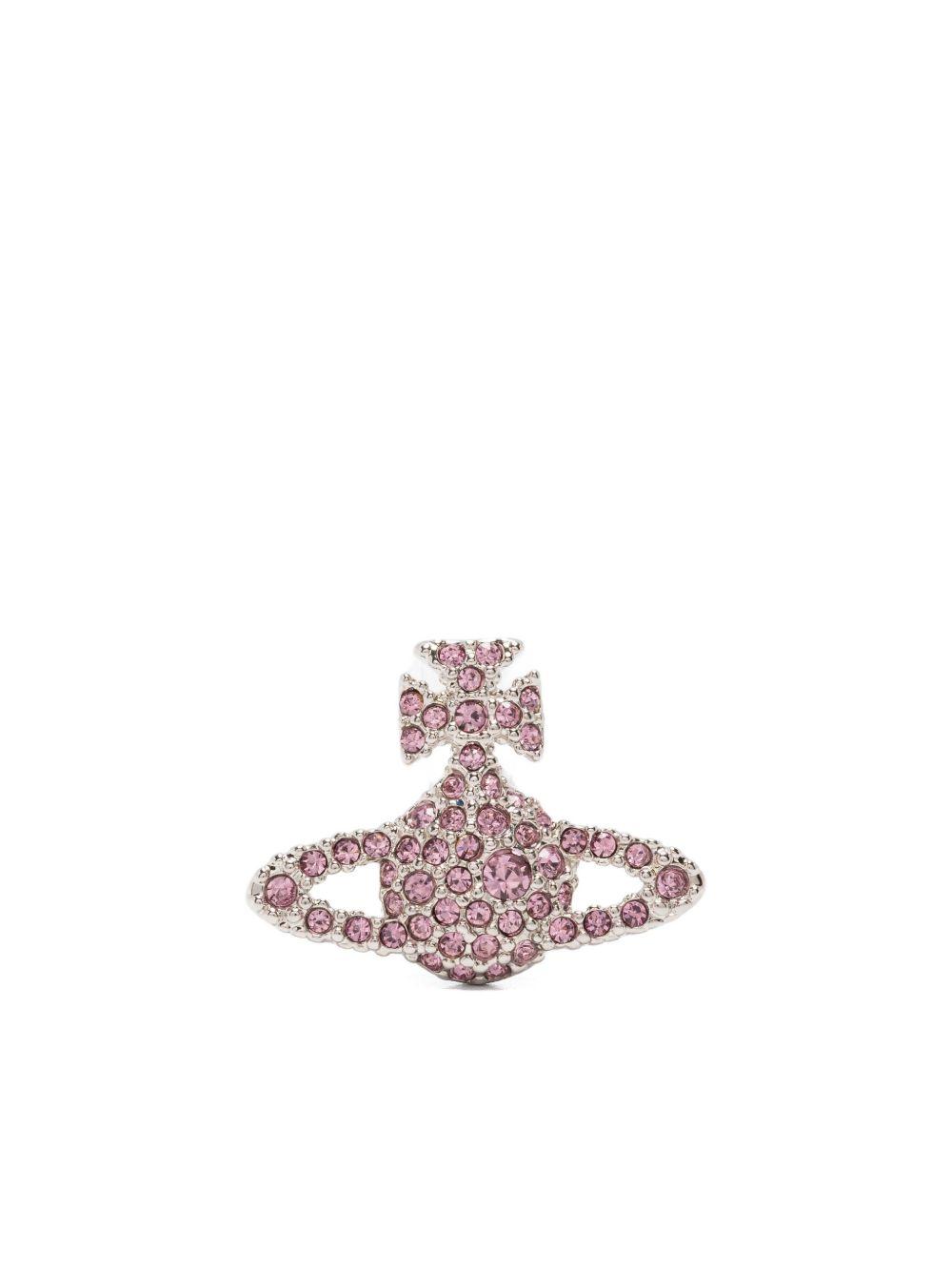 Grace Bas Relief orb crystal earrings Product Image